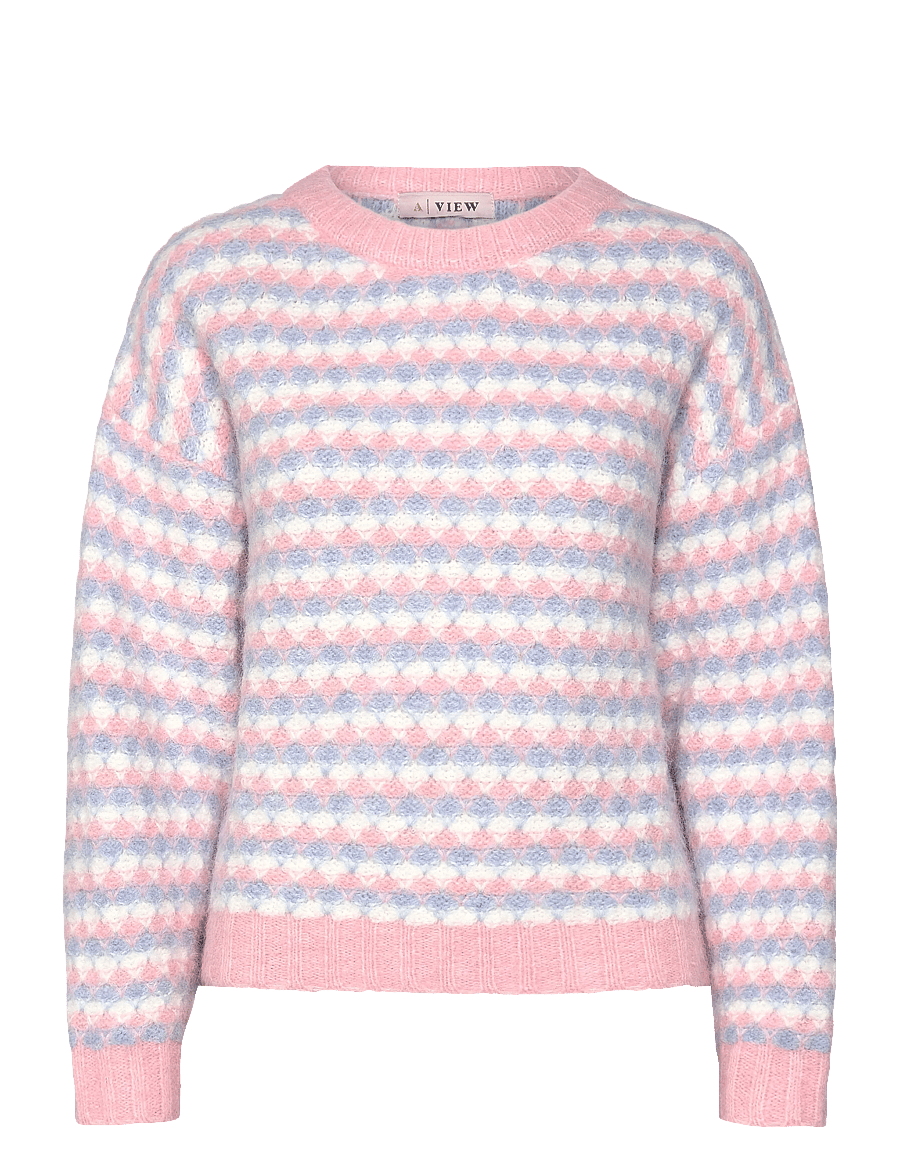A-View - Sassi knit pullover - pullover - rose/blue - 1