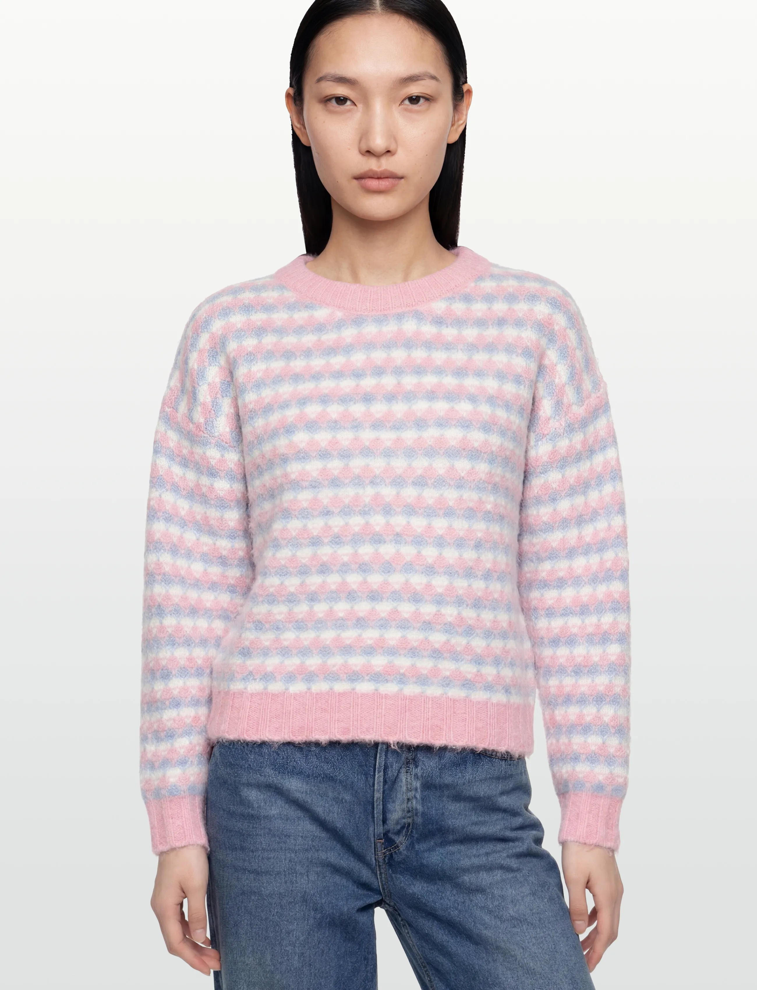 A-View - Sassi knit pullover - pullover - rose/blue - 3