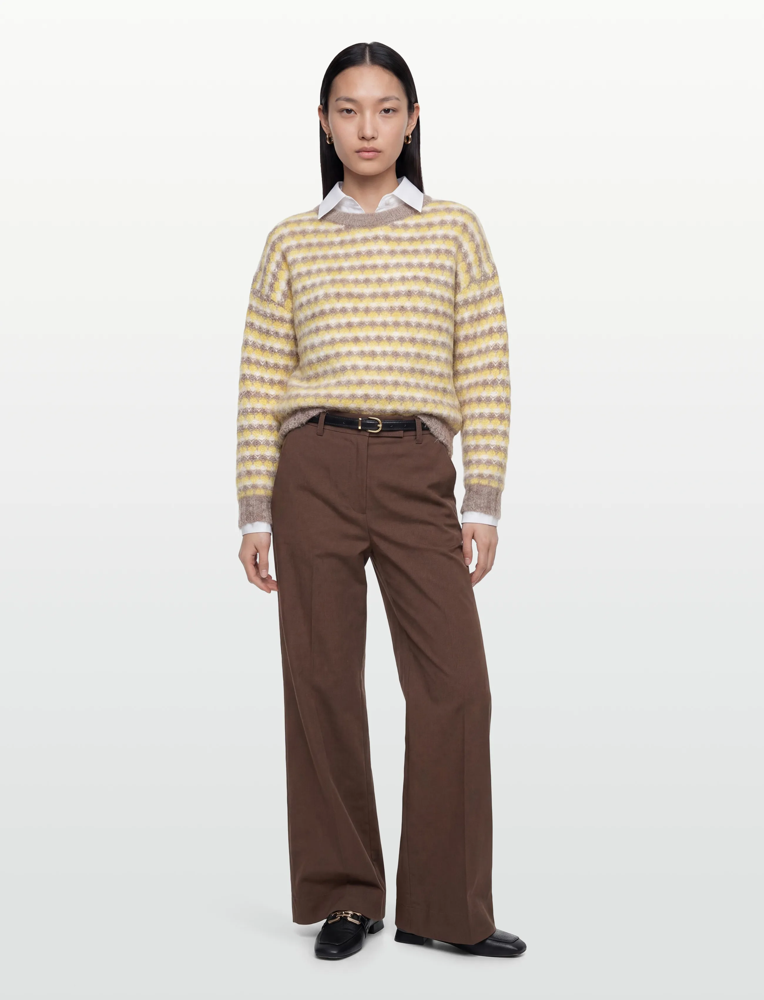 A-View Sassi Knit Pullover, 34, Yellow, Strik > Trøjer, Dame