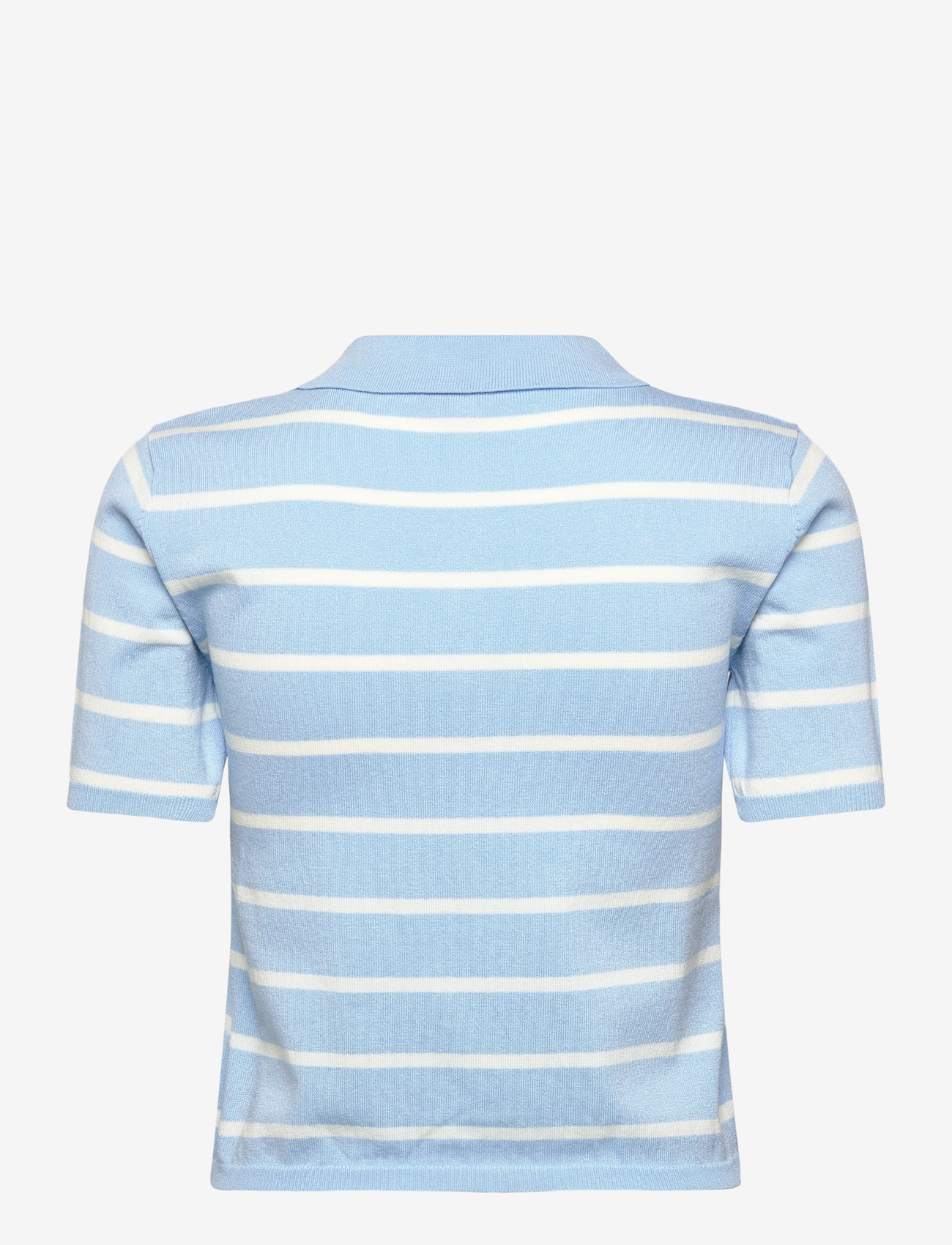 A-View - Elo knit polo - polosärgid - light blue/white stripe - 1