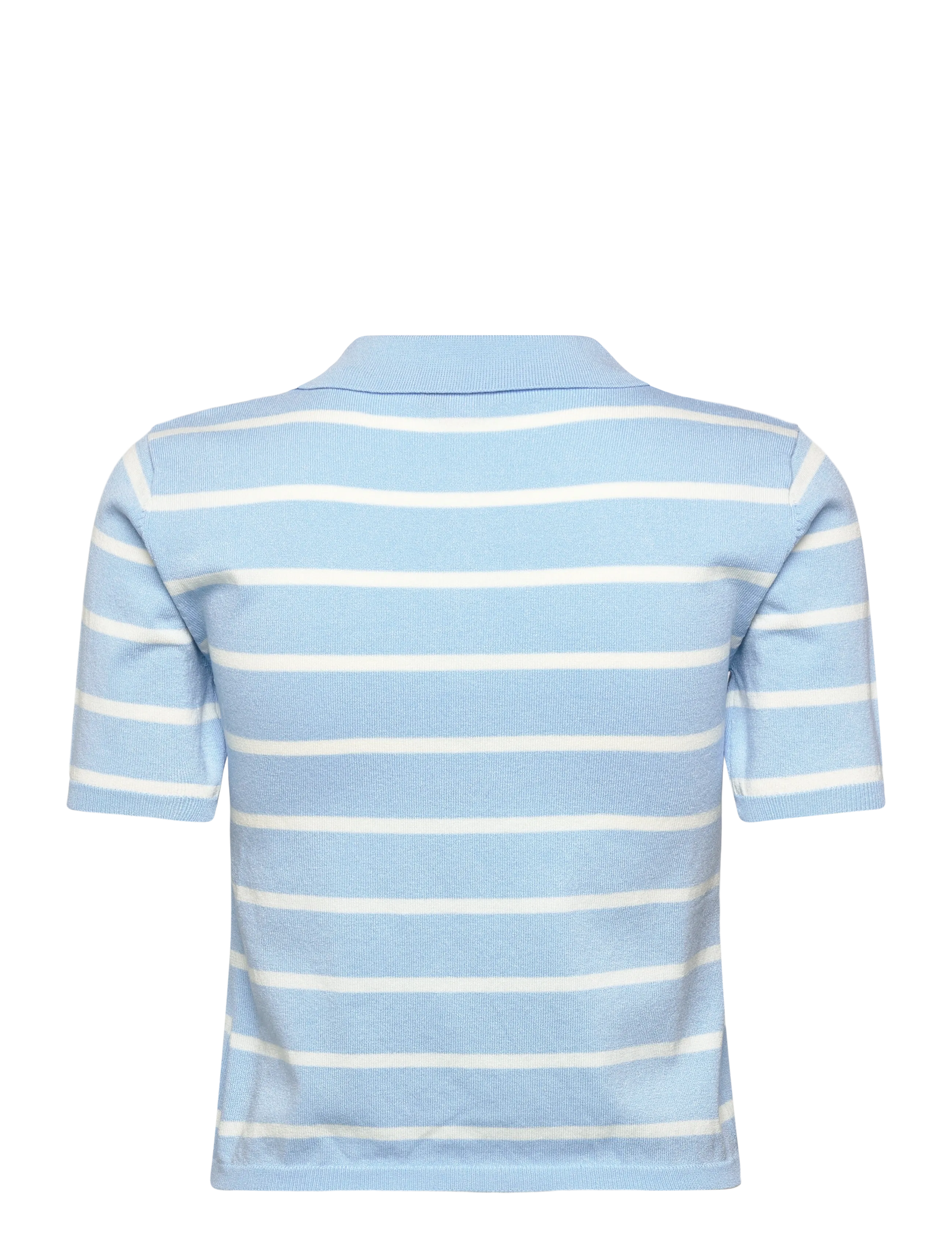 A-View - Elo knit polo - polo krekli - light blue/white stripe - 2