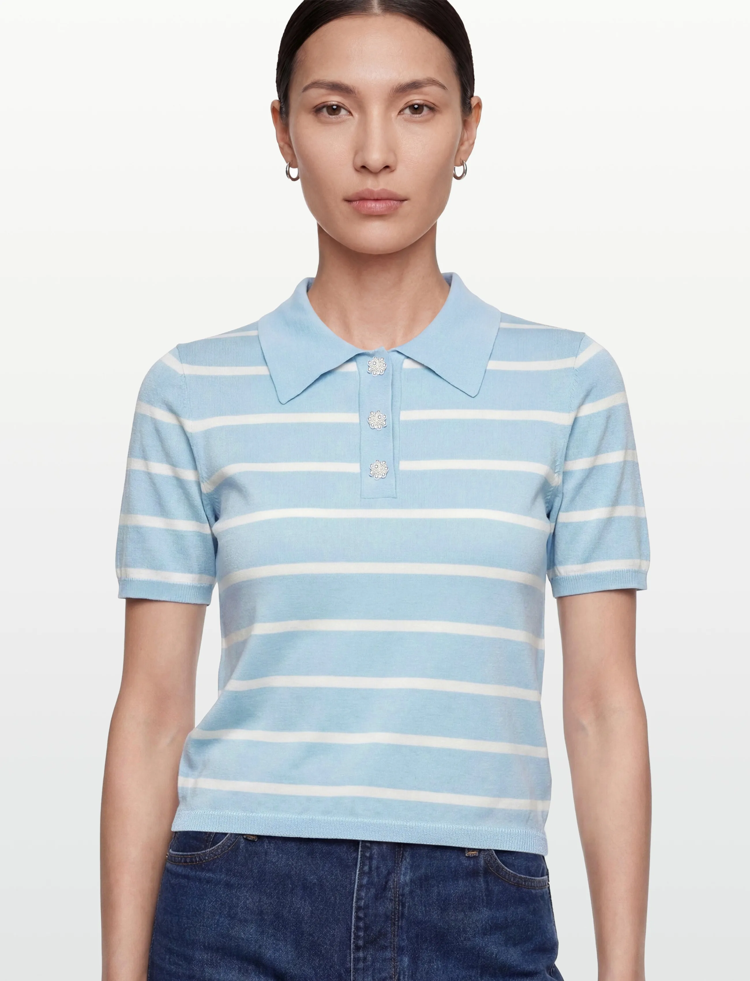 A-View Elo Knit Polo blusar dam – bild 2