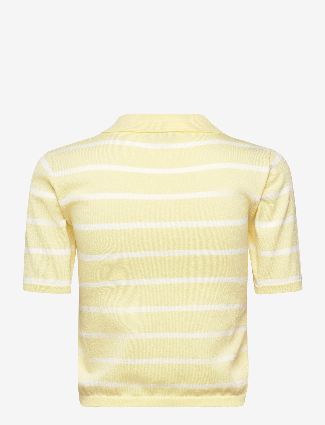 A-View - Elo knit polo - polosärgid - yellow/white - 1
