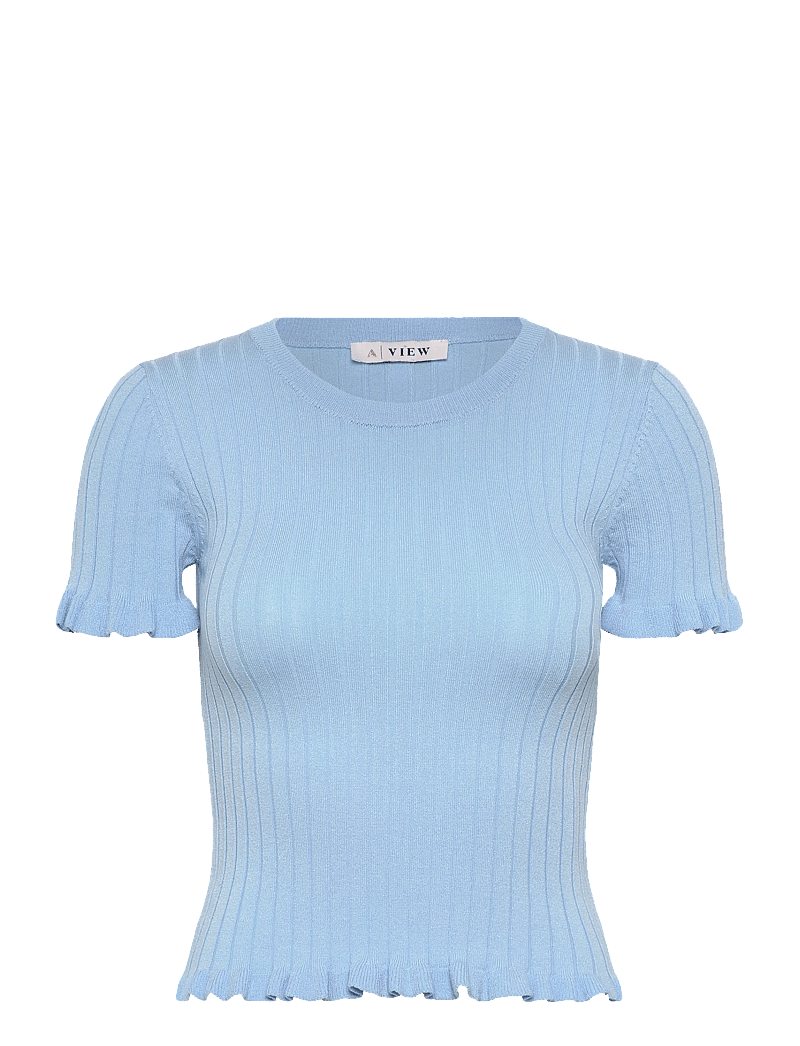 A-View - Fabi knit top - poloer - light blue - 0