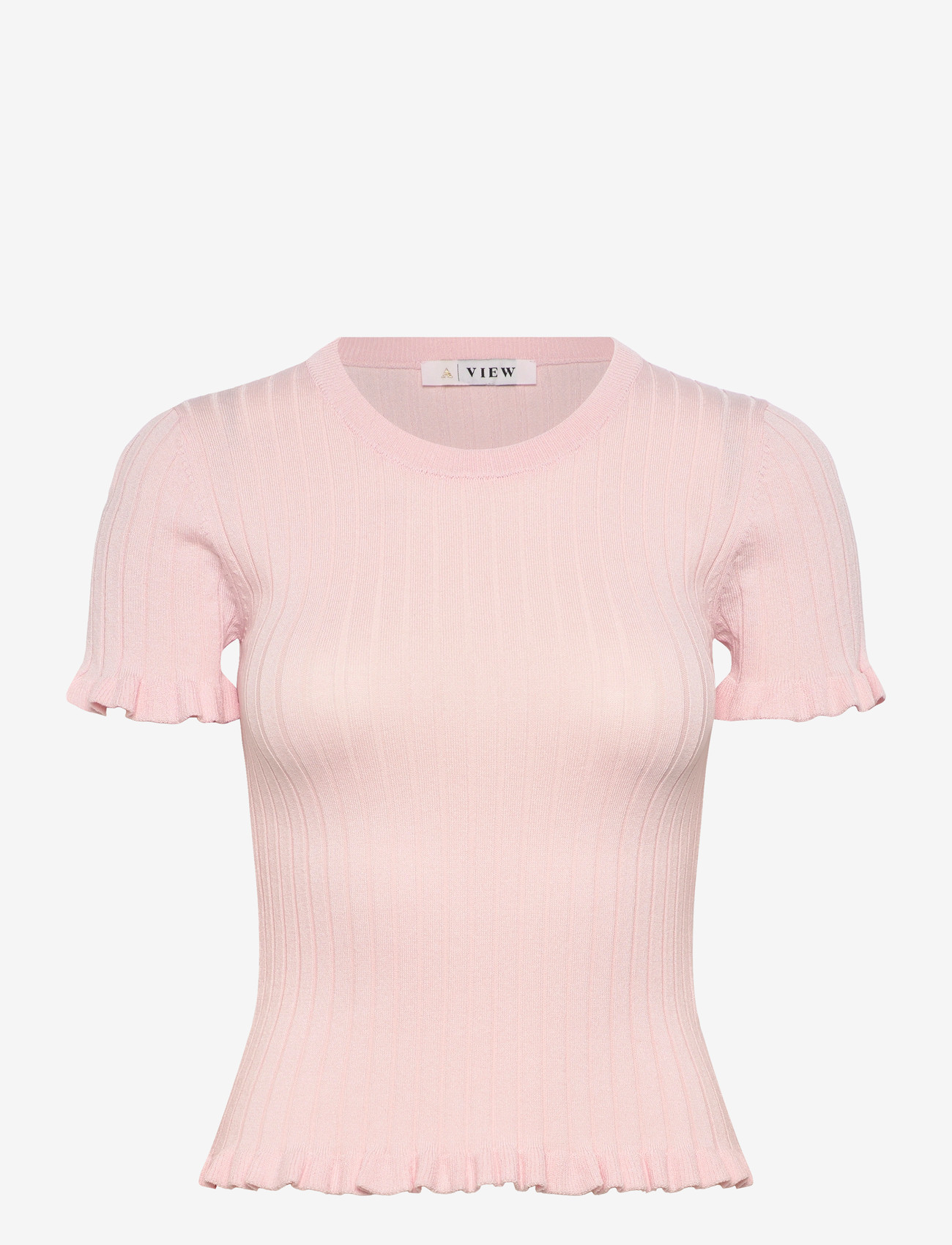 A-View - Fabi knit top - polo marškinėliai - rose - 0