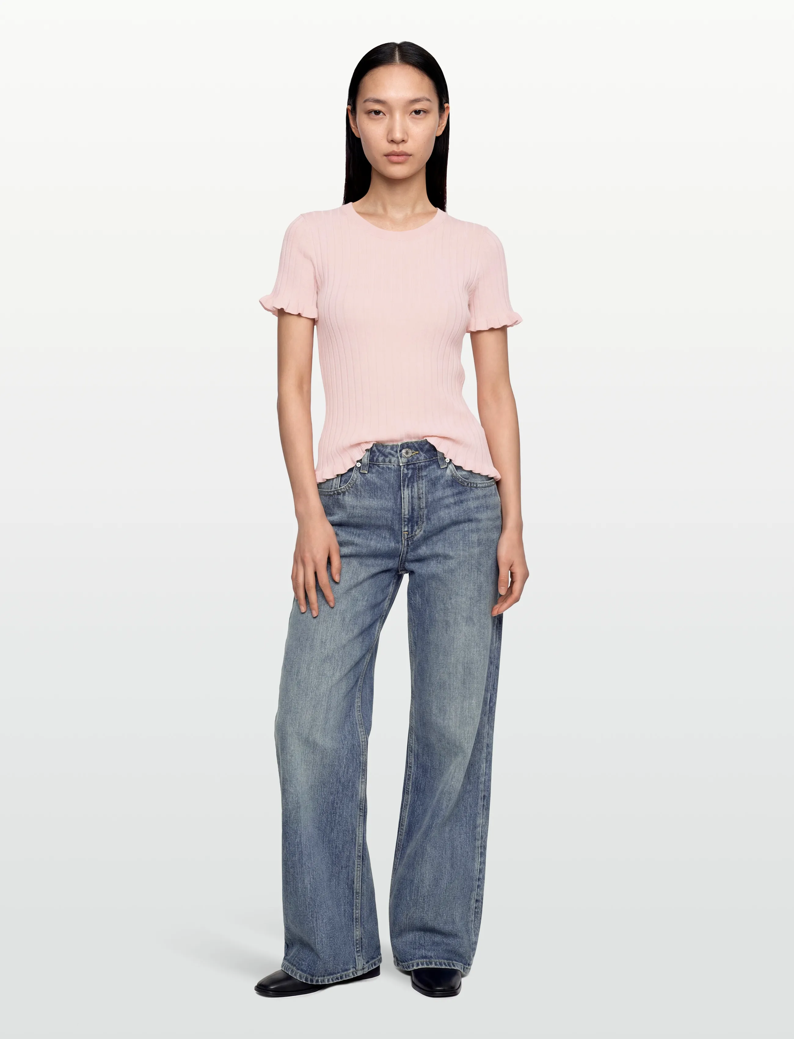 A-View Fabi Knit Top, 36, T-shirts & Oberteile, Rosa - Polos, Frauen