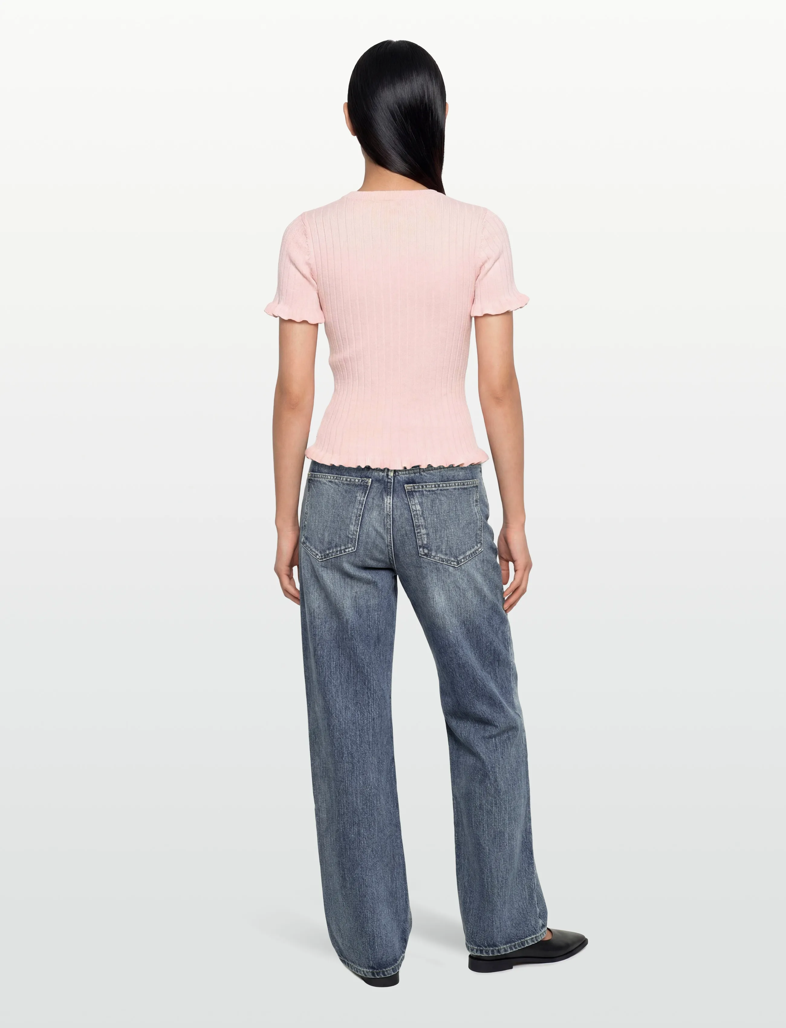A-View - Fabi knit top - poloer - rose - 4