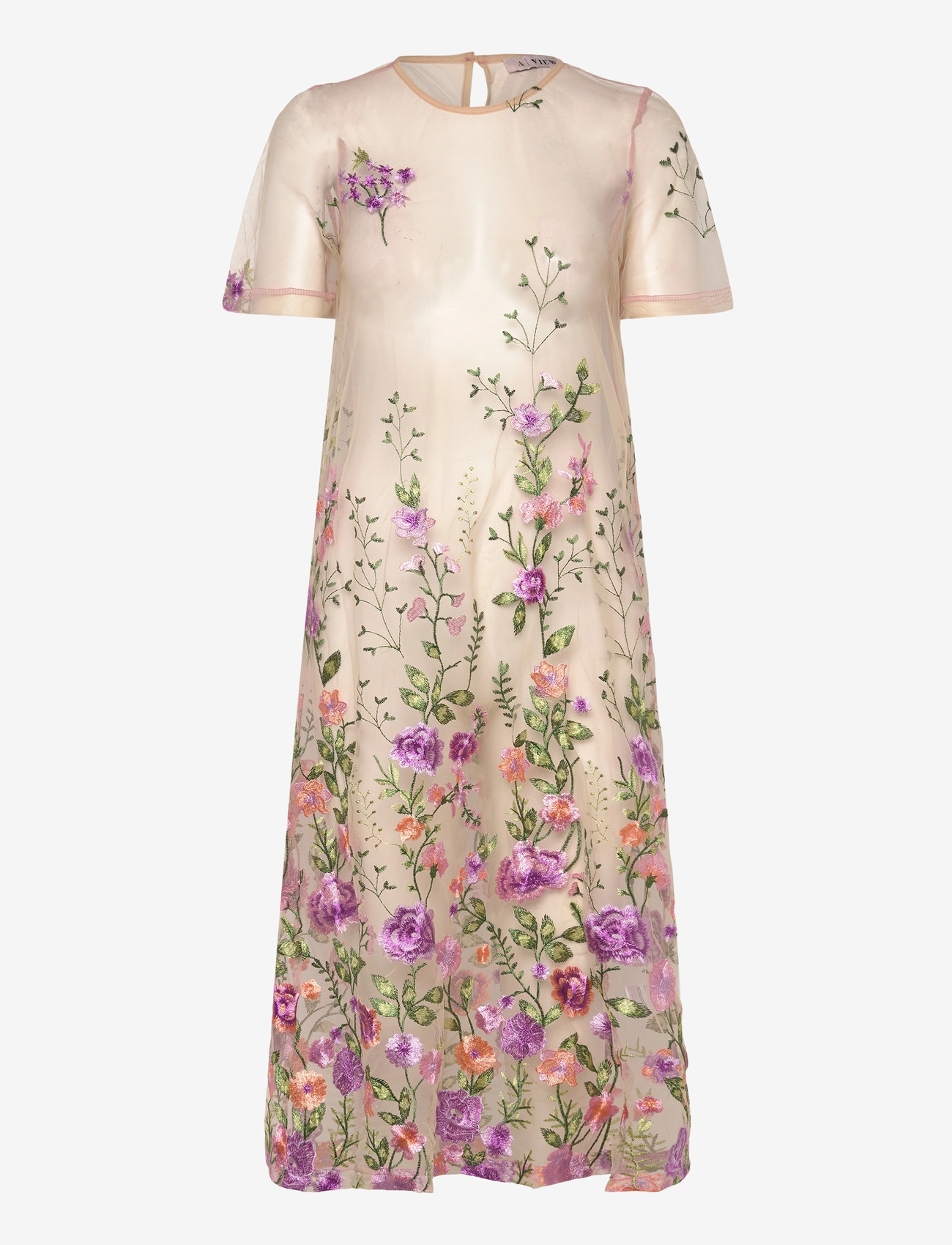 A-View - Fuschia midi dress - sommarklänningar - 180 green/purple - 1