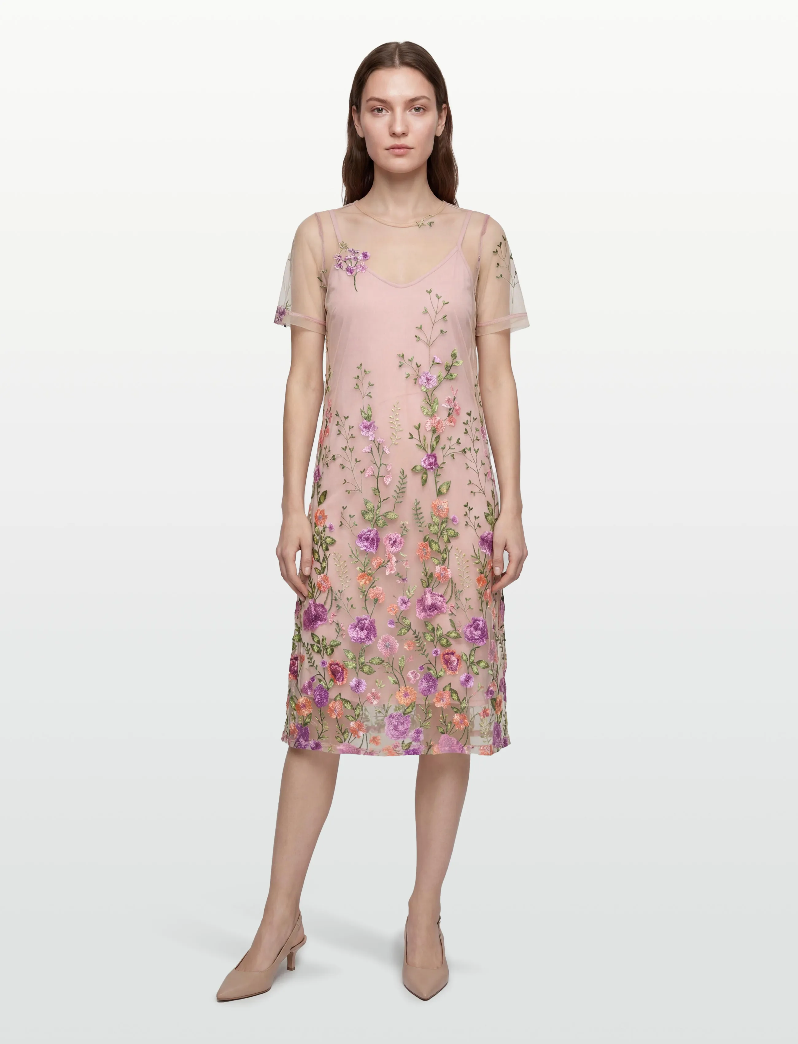 A-View Fuschia midi dress - Midi-jurken - 180 GREEN/PURPLE / purple