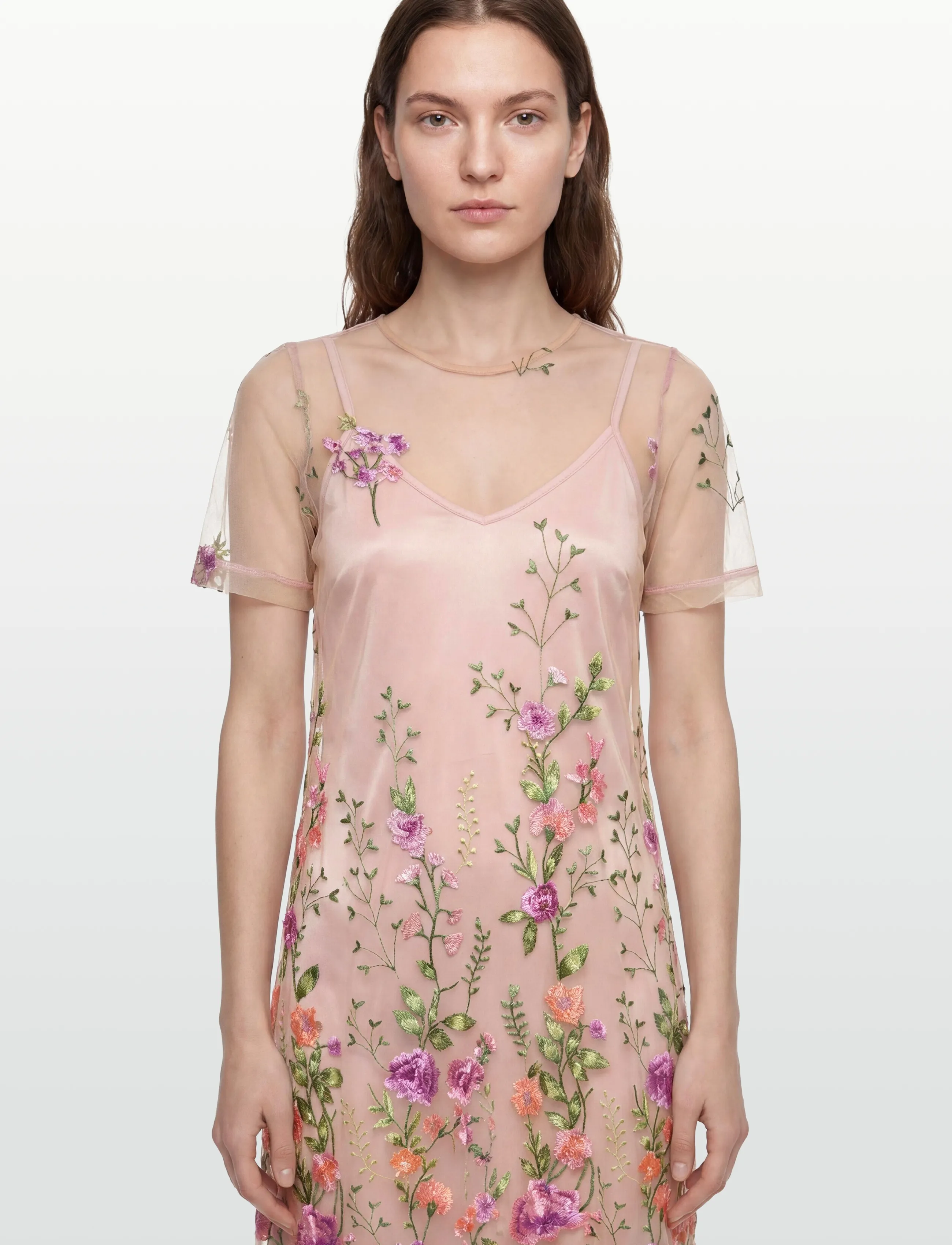 A-View - Fuschia midi dress - midimekot - 180 green/purple - 3