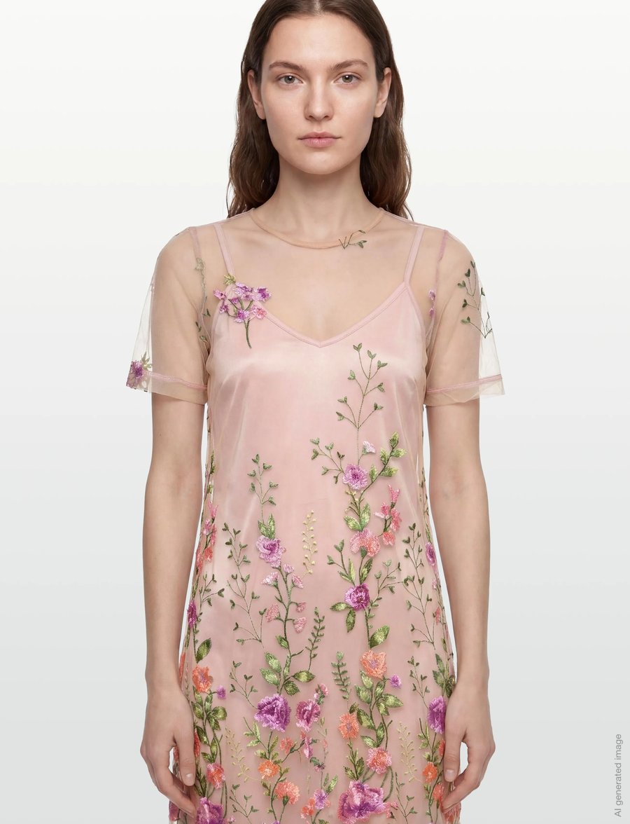 A-View - Fuschia midi dress - sommerkleider - 180 green/purple - 3