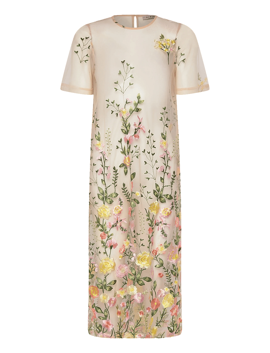 A-View - Fuschia midi dress - summer dresses - 201 sand/yellow - 0