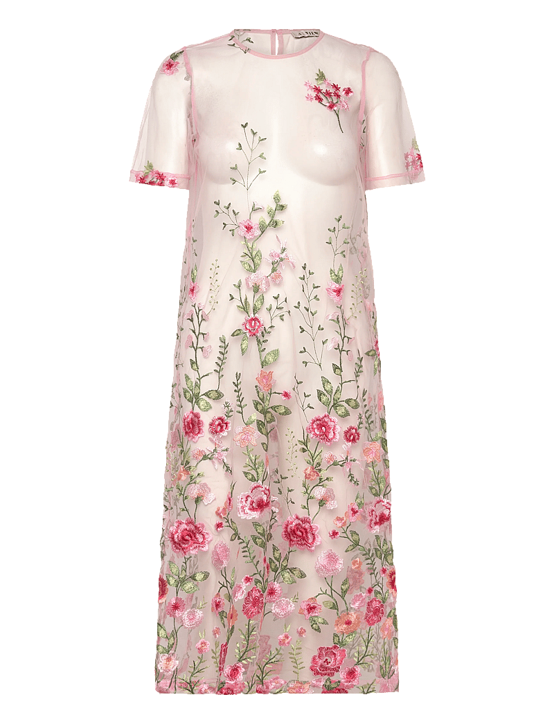 A-View - Fuschia midi dress - summer dresses - 255 rose/red - 0