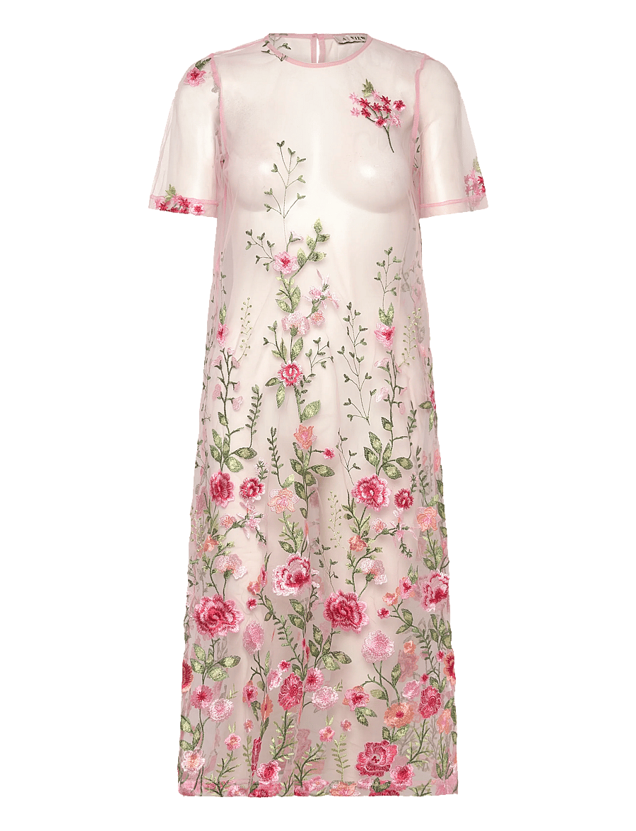 A-View - Fuschia midi dress - sommarklänningar - 255 rose/red - 1