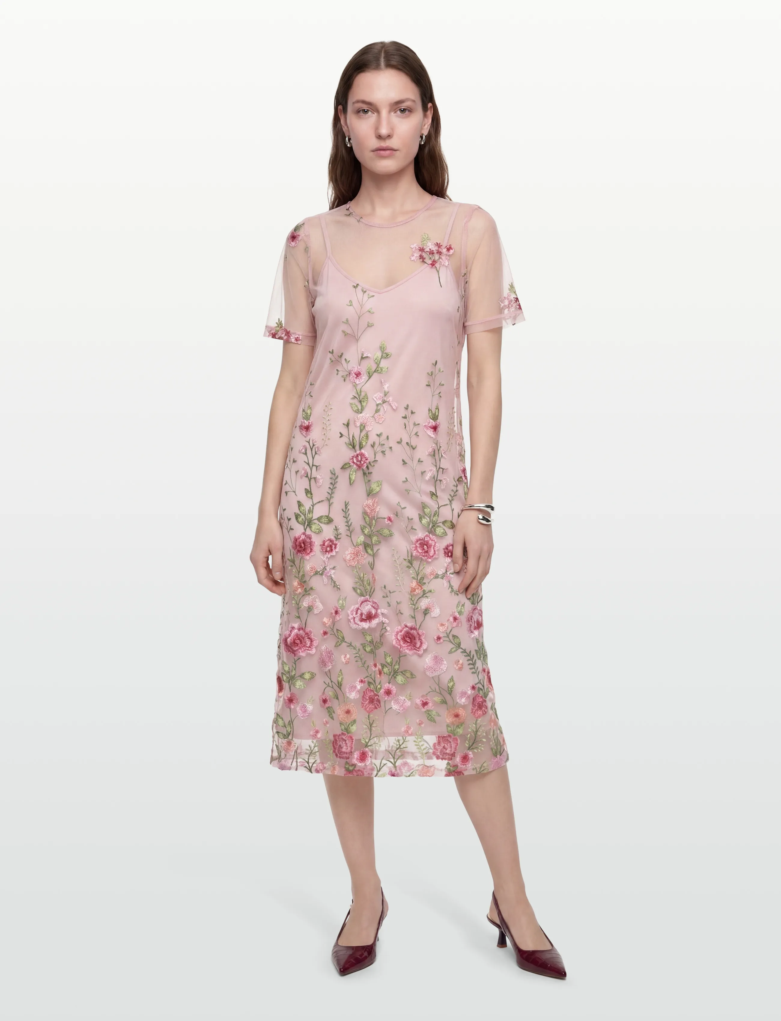 A-View Fuschia midi dress - Midi Dresses - 255 ROSE/RED / pink/rose