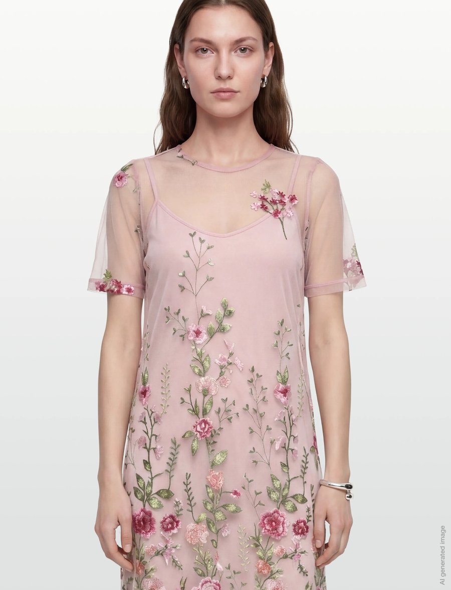 A-View - Fuschia midi dress - sommarklänningar - 255 rose/red - 3