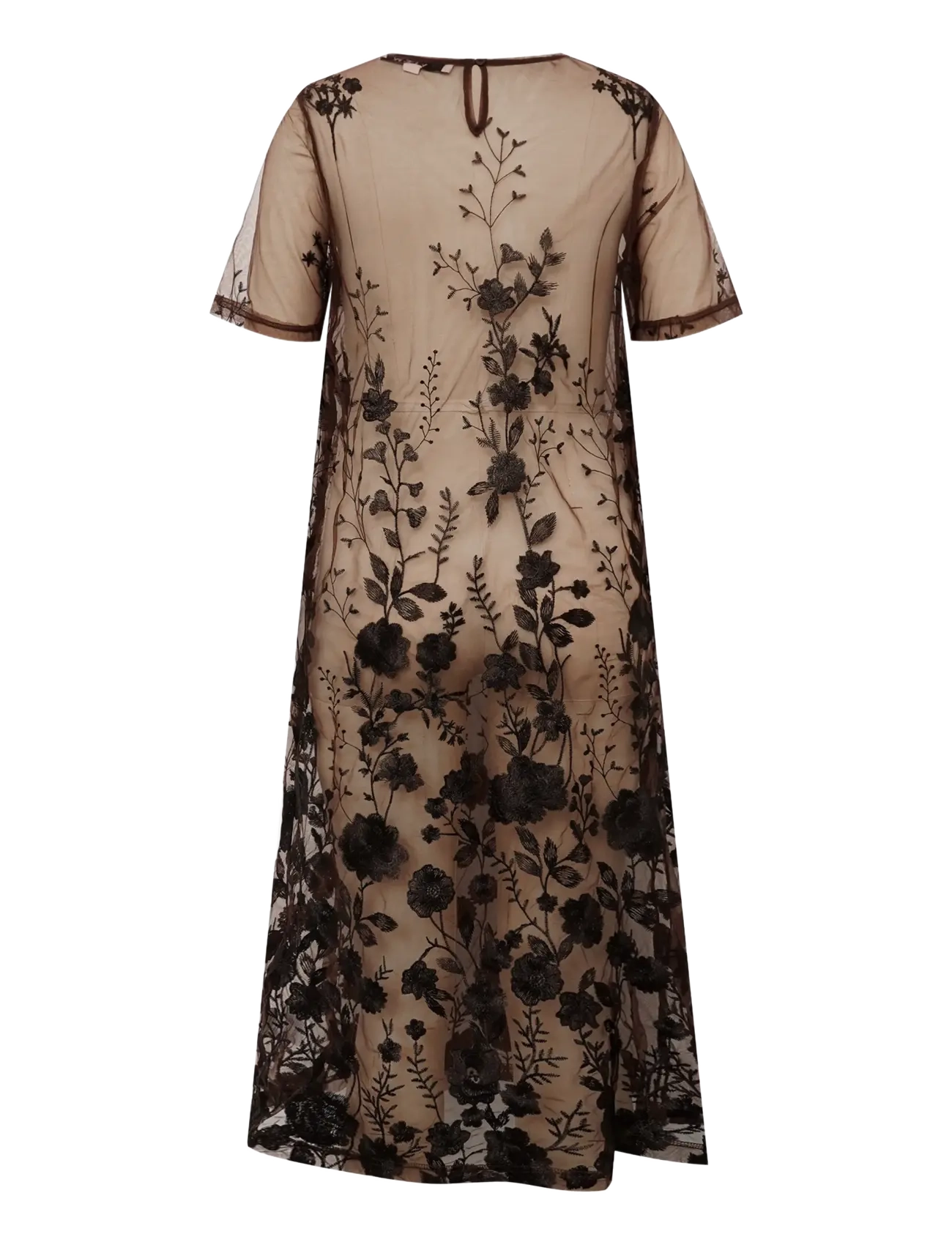 A-View - Fuschia midi dress - sommerkjoler - dark brown - 2