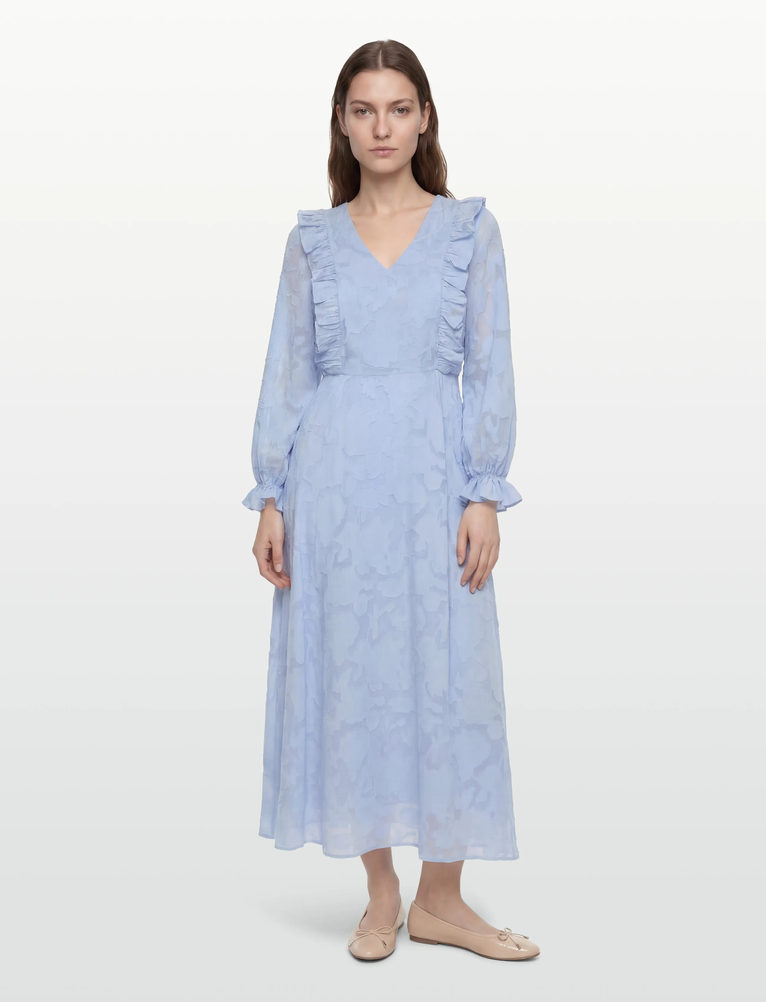 A-View Floretta maxi dress - Tøj - 282 LIGHT BLUE / blue