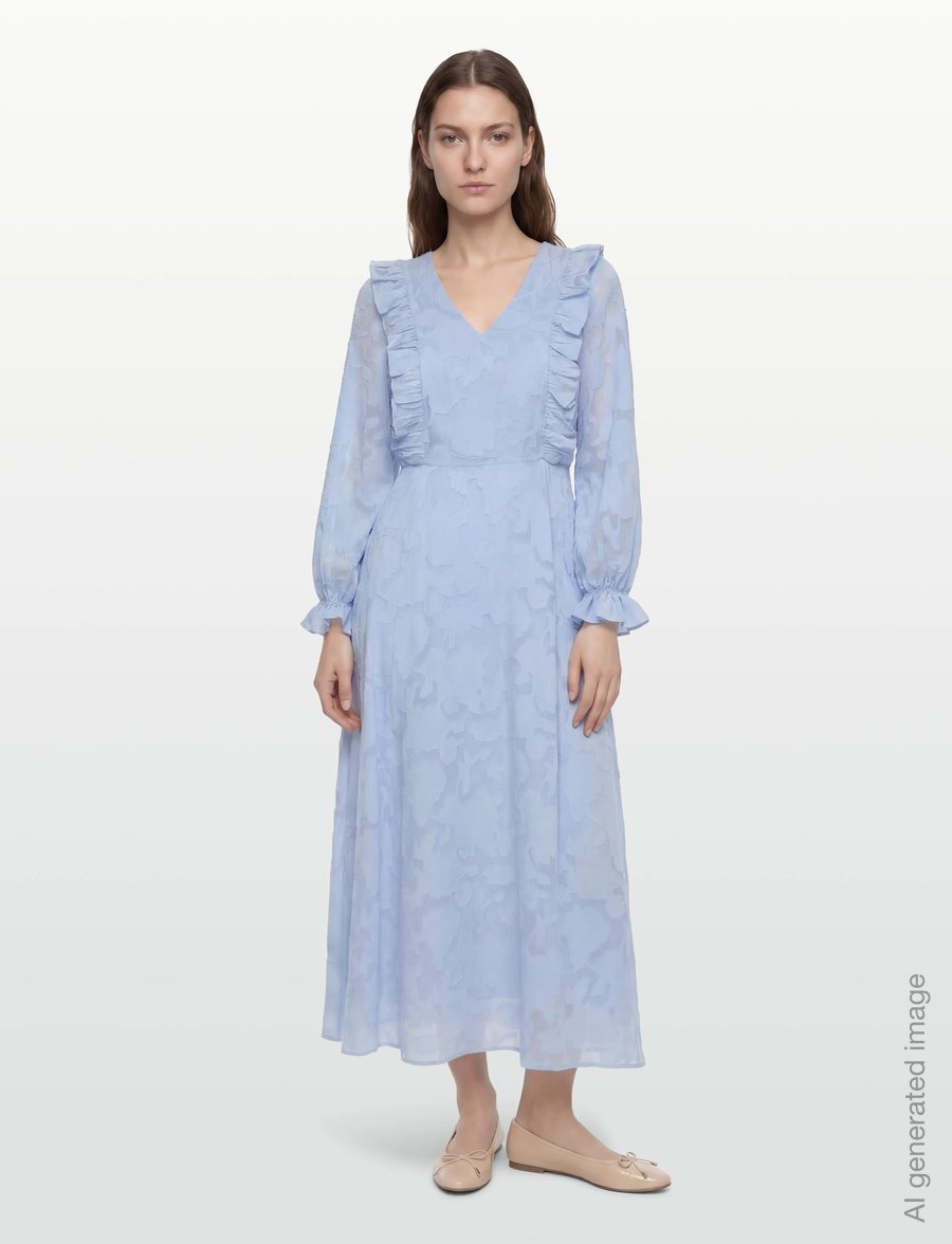A-View - Floretta maxi dress - kesämekot - 282 light blue - 0
