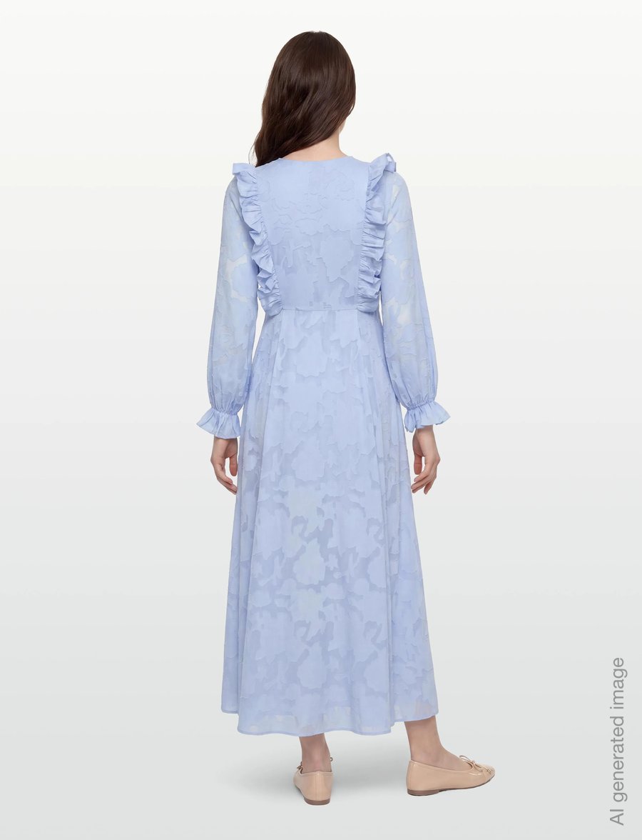 A-View - Floretta maxi dress - kesämekot - 282 light blue - 4