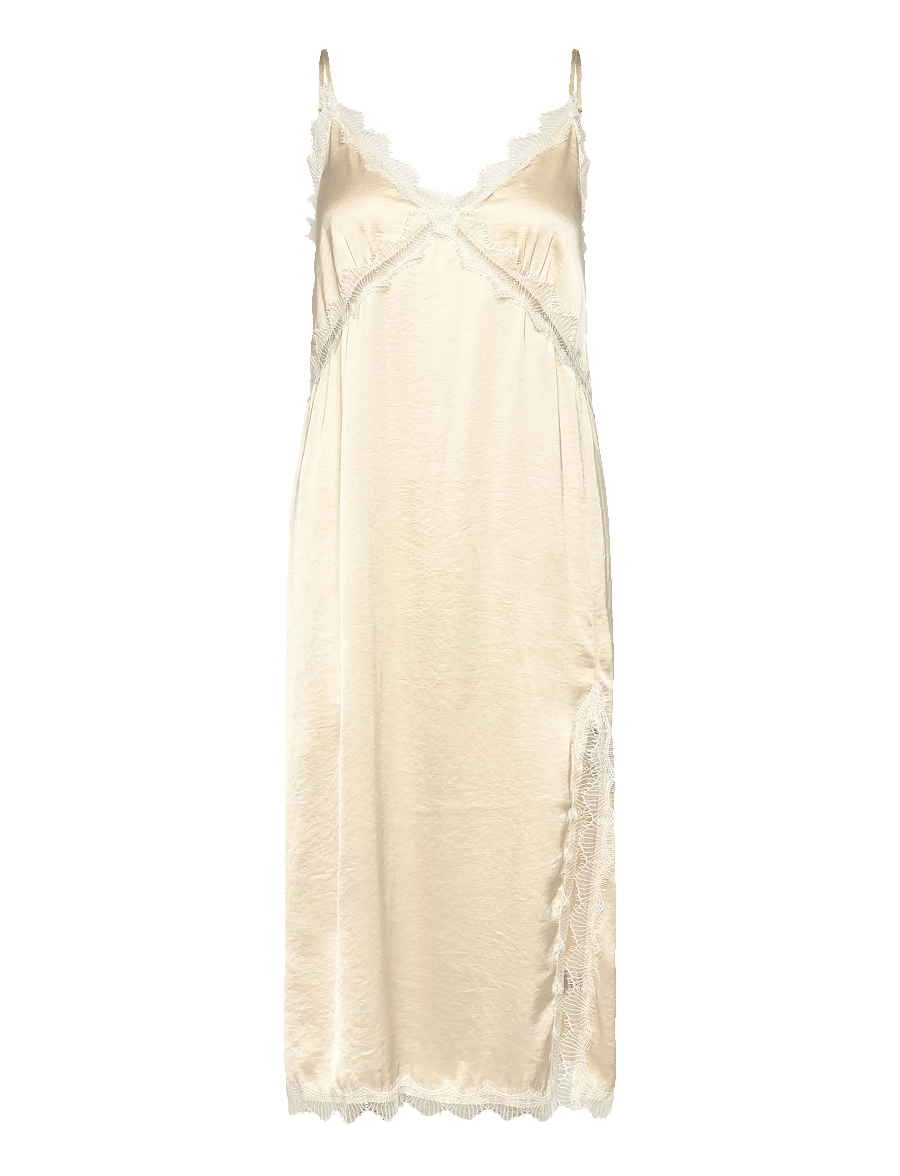A-View - Zoe dress - vabalt langevad slip-kleidid - 069 pale yellow - 1