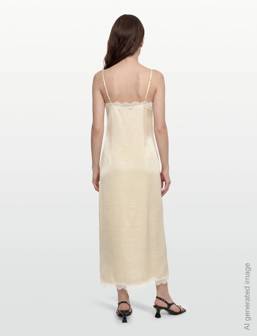 A-View - Zoe dress - vabalt langevad slip-kleidid - 069 pale yellow - 4