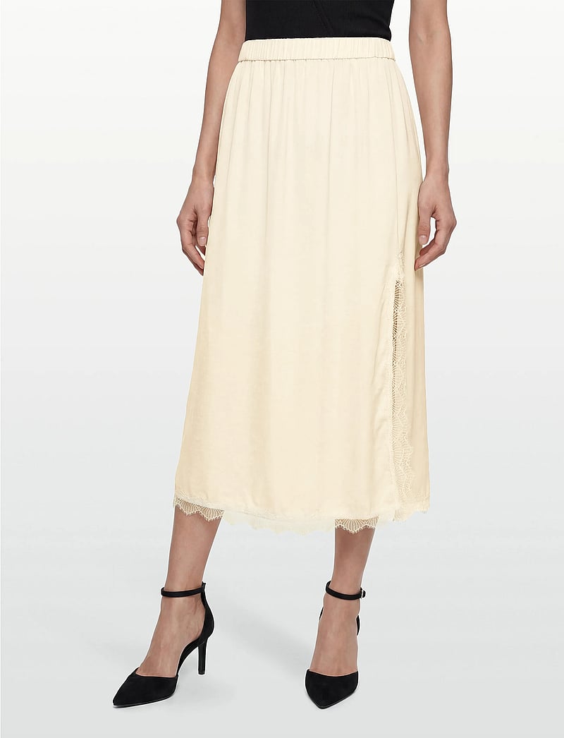 A-View - Zoe skirt - satinröcke - pale yellow - 3