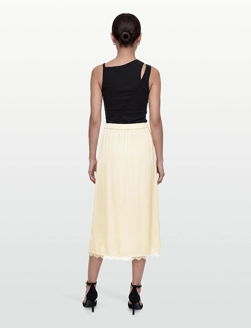 A-View - Zoe skirt - satinröcke - pale yellow - 4