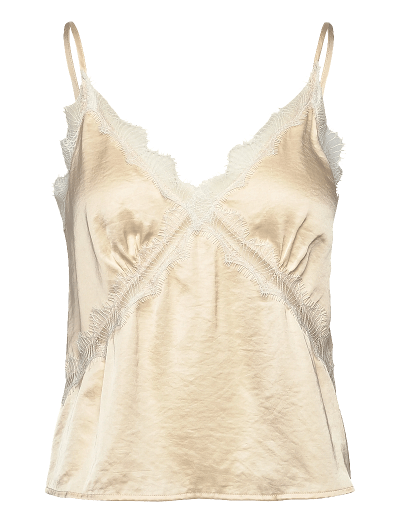 A-View - Zoe top - linnen - pale yellow - 0