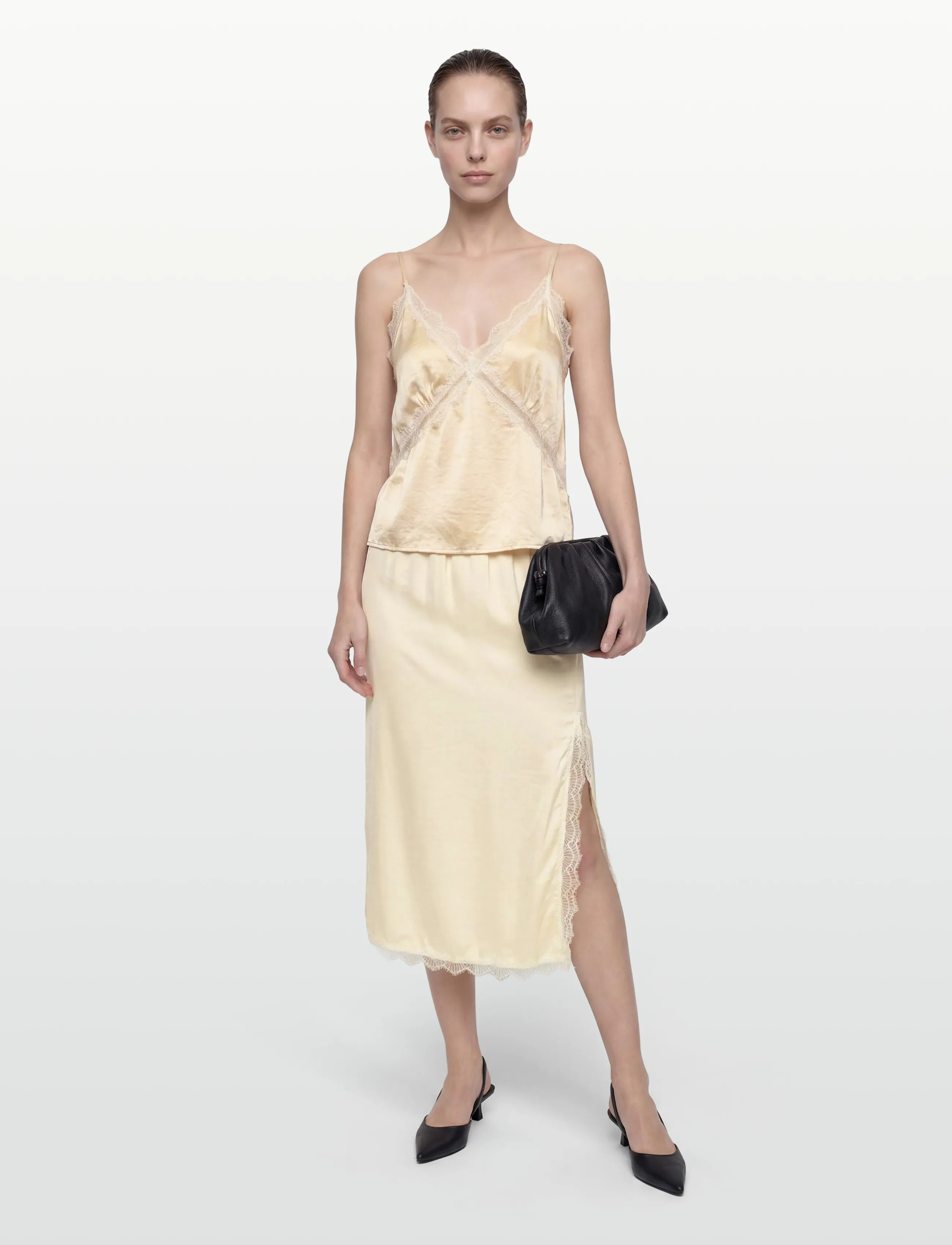 A-View Zoe top - Mouwloze tops - PALE YELLOW / yellow