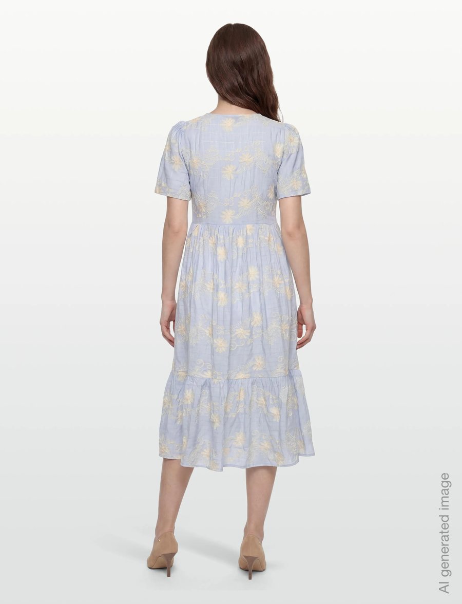 A-View - Daffodil dress - robes d'été - 282 light blue - 4