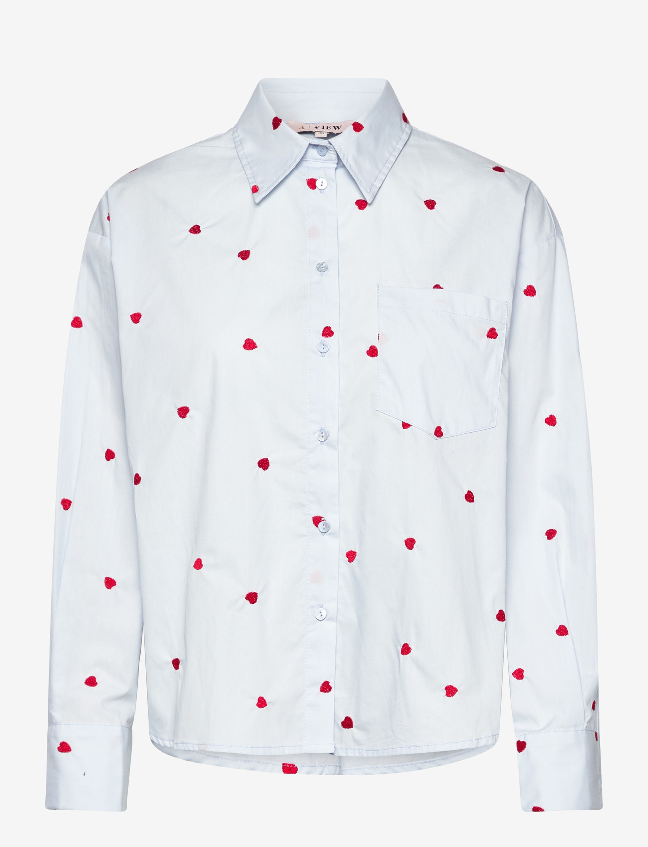 A-View - Monique shirt - långärmade skjortor - light blue - 0