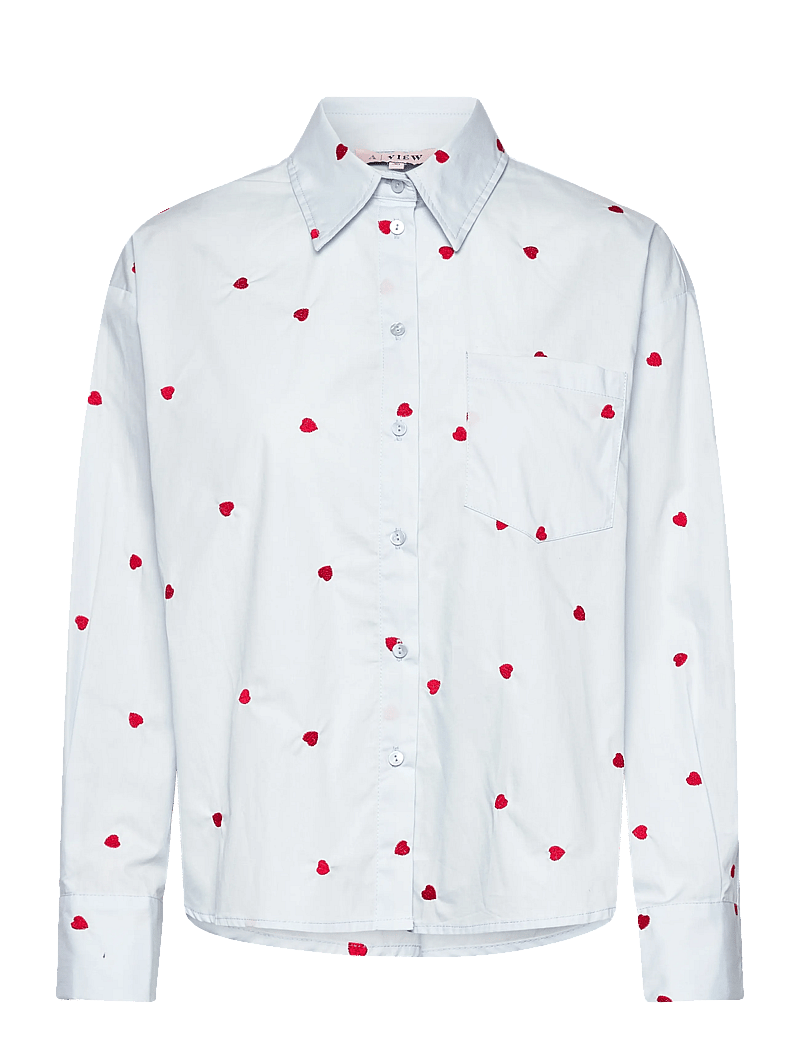 A-View - Monique shirt - långärmade skjortor - light blue - 0