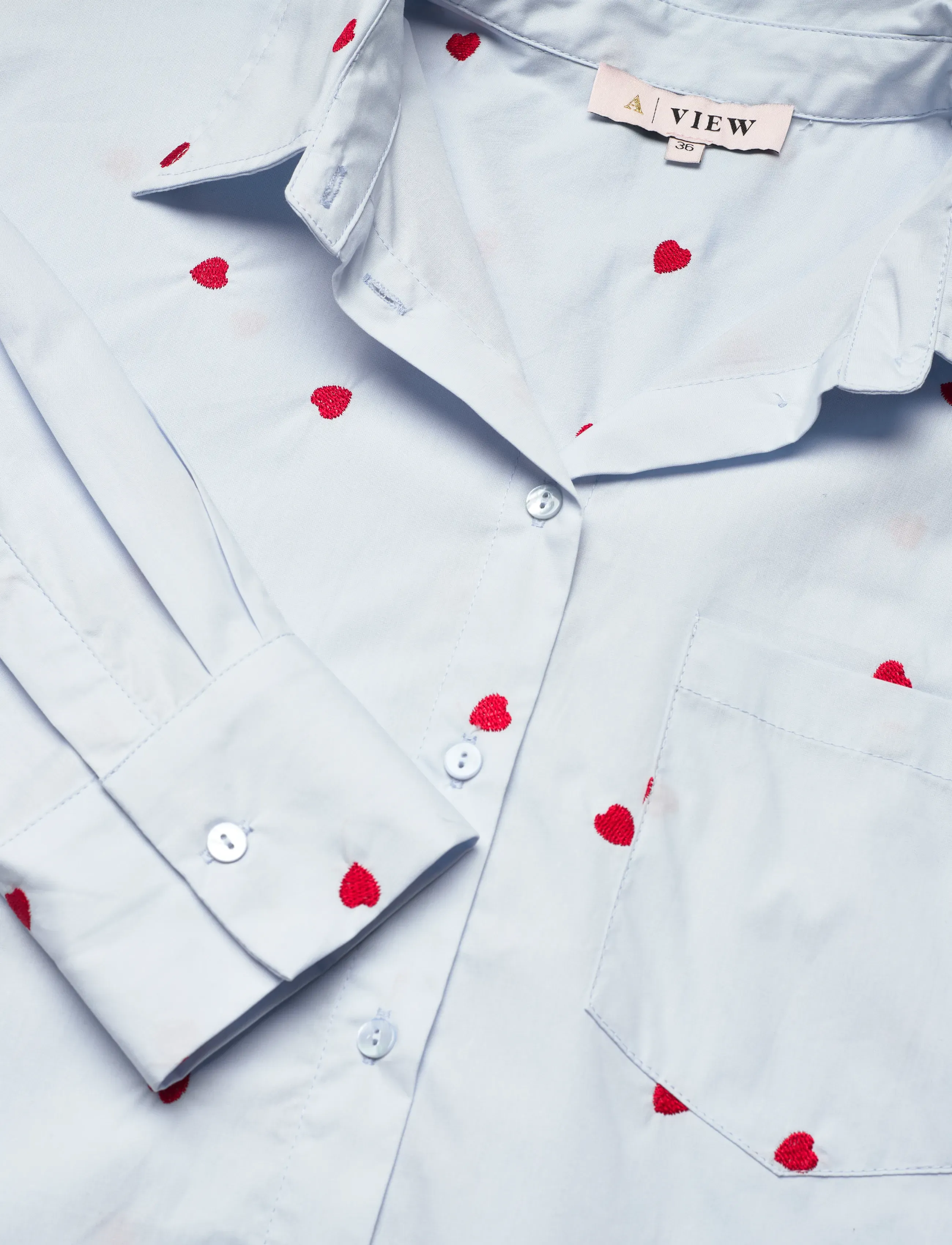 A-View - Monique shirt - krekli ar garām piedurknēm - light blue - 5