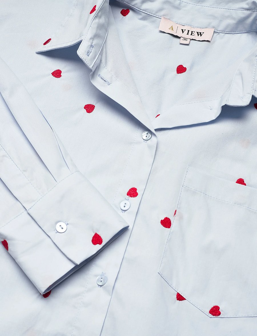 A-View - Monique shirt - marškiniai ilgomis rankovėmis - light blue - 5