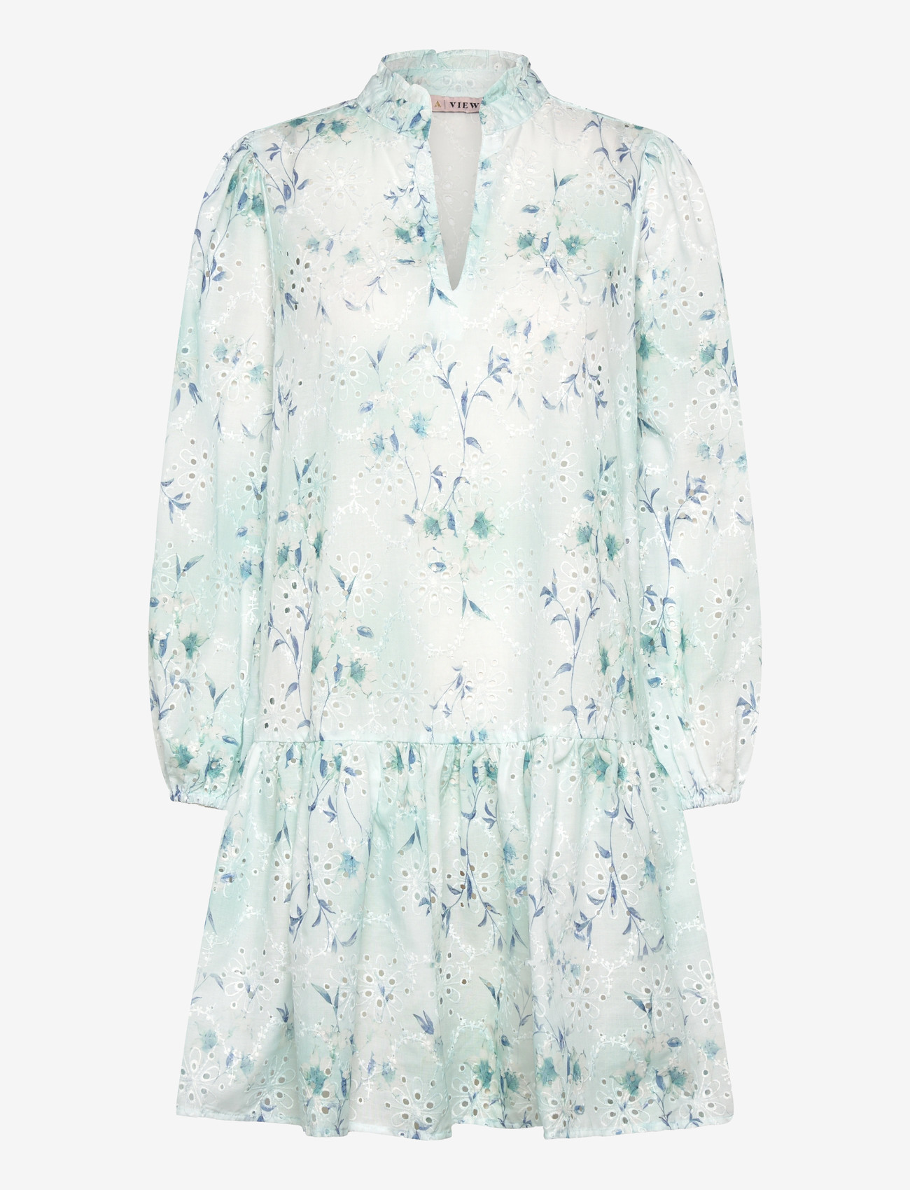 A-View - Grete dress - sommarklänningar - 091 blue/white - 0