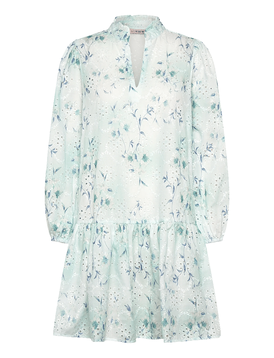 A-View - Grete dress - sommerkleider - 091 blue/white - 1