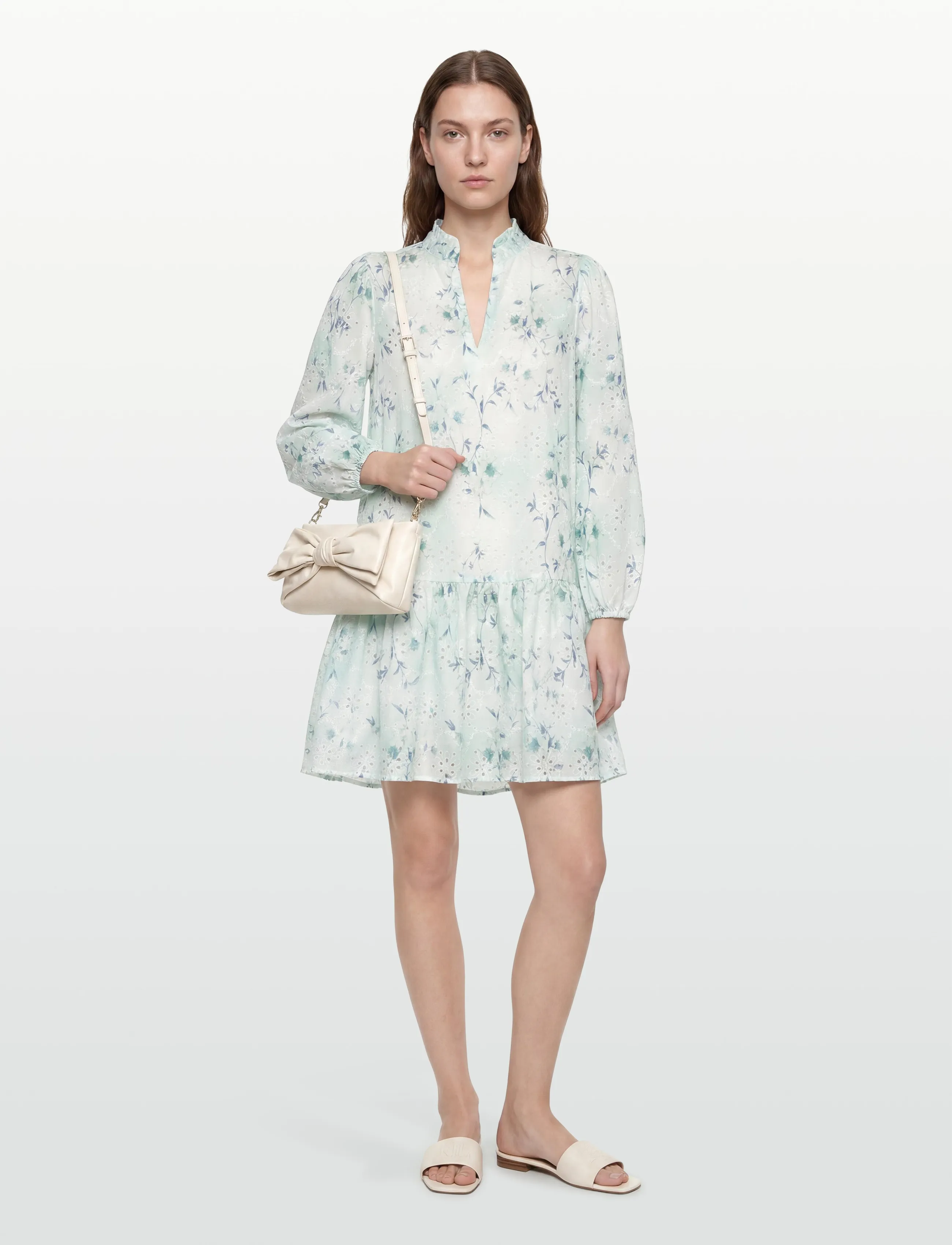 A-View Grete dress - Dernière chance - 091 BLUE/WHITE / blue