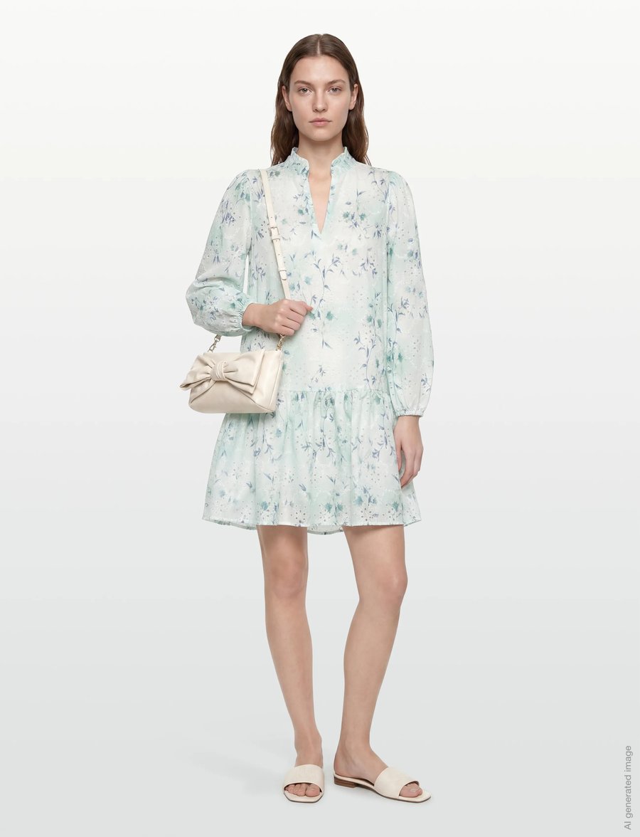 A-View - Grete dress - sommerkleider - 091 blue/white - 0