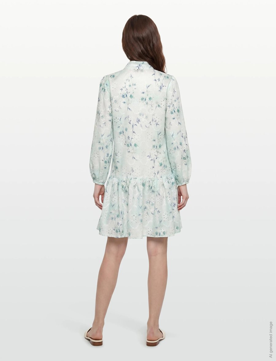 A-View - Grete dress - sommerkleider - 091 blue/white - 4