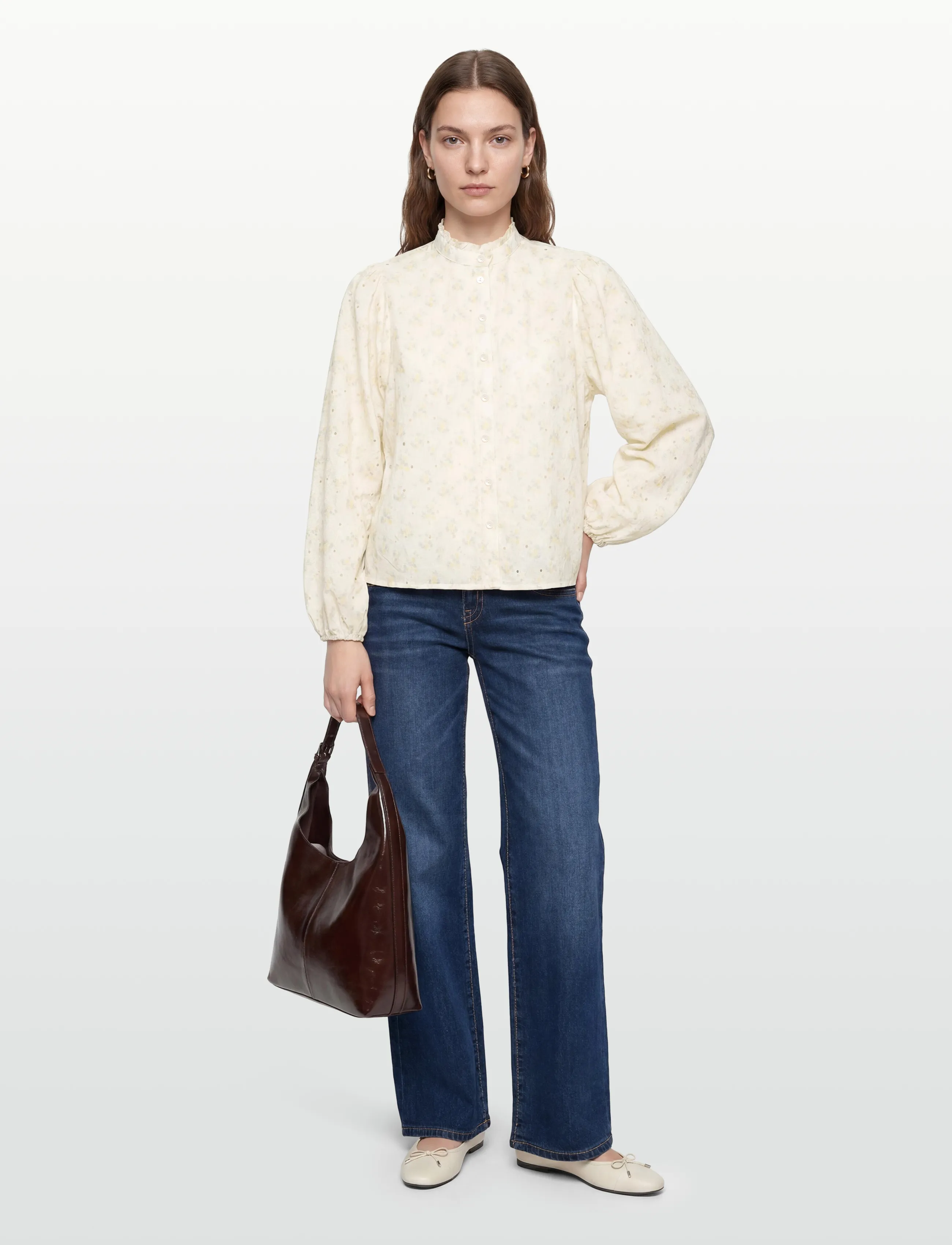 A-View Karla Shirt, 38, Cream, Skjorter > Langærmede, Dame