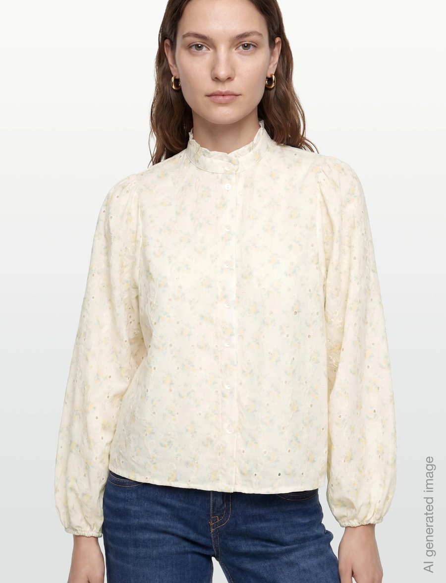 A-View - Karla shirt - langærmede skjorter - pale yellow - 3