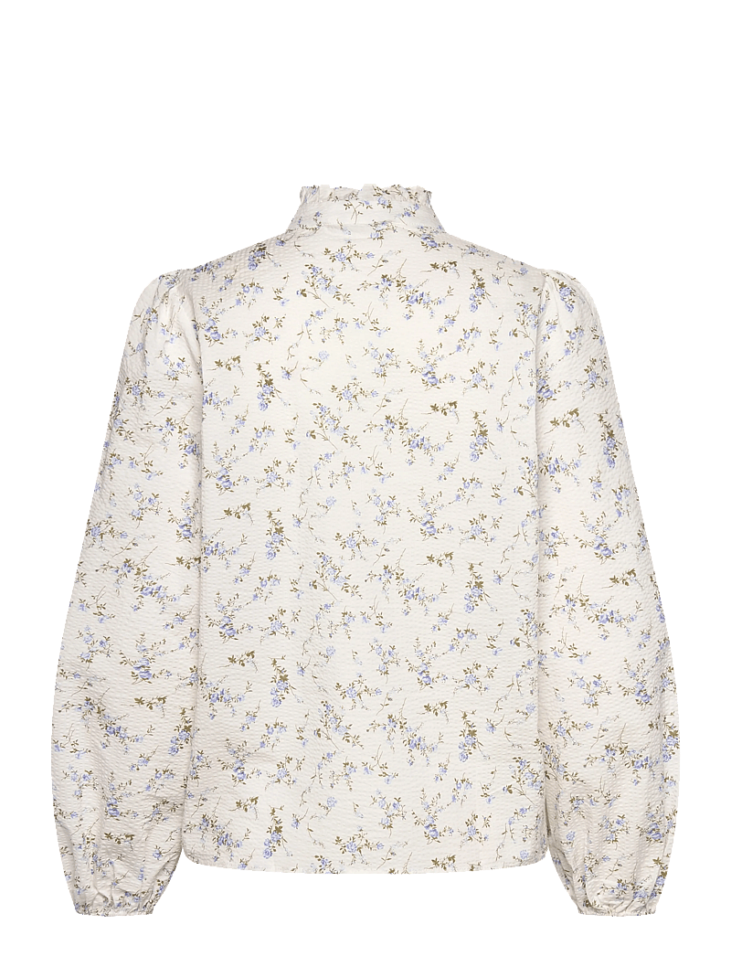 A-View - Tiffany new shirt - langærmede skjorter - off white/blue - 1