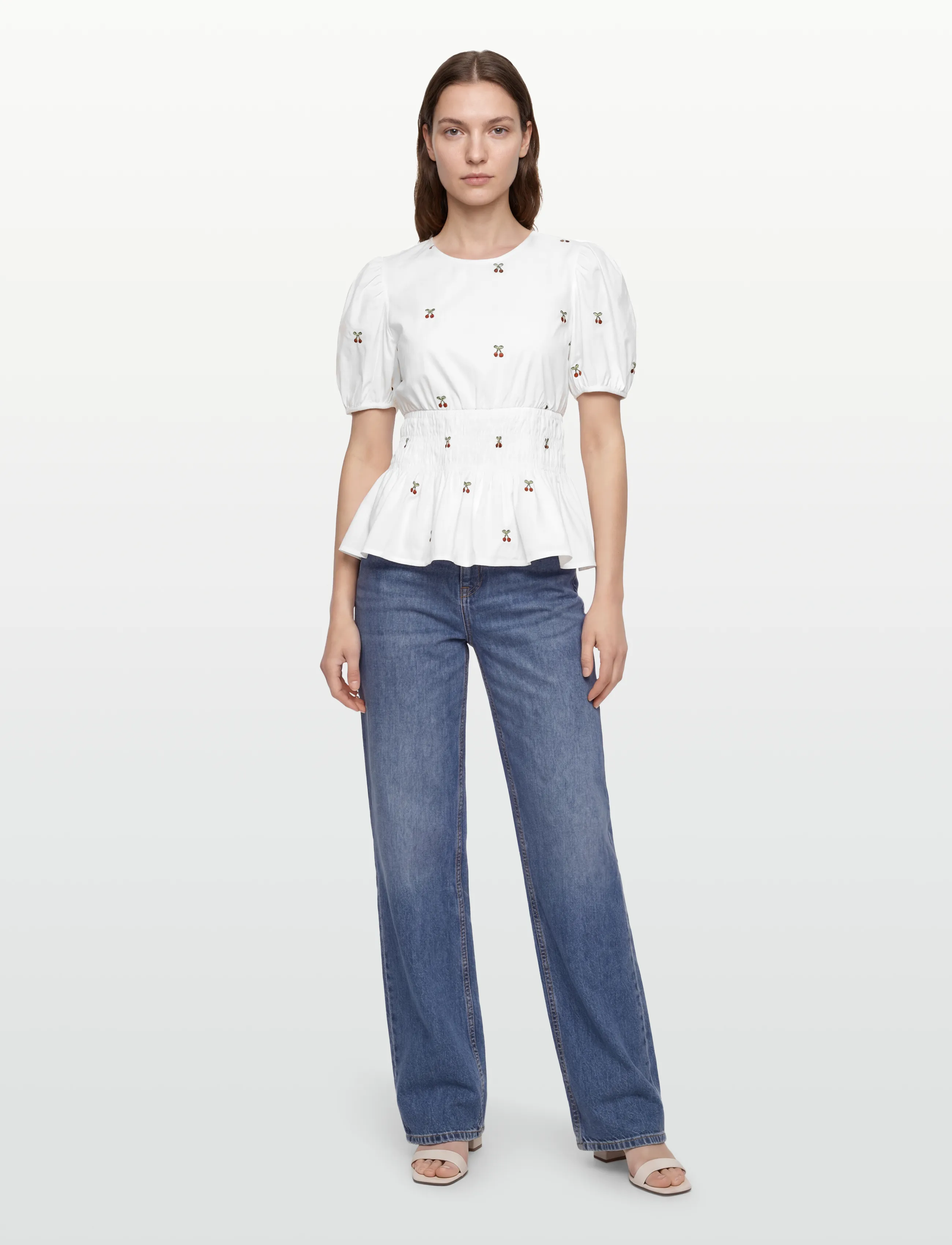 A-View Leonore Blouse, 34, Blouses, Weiß - Short-sleeved, Frauen