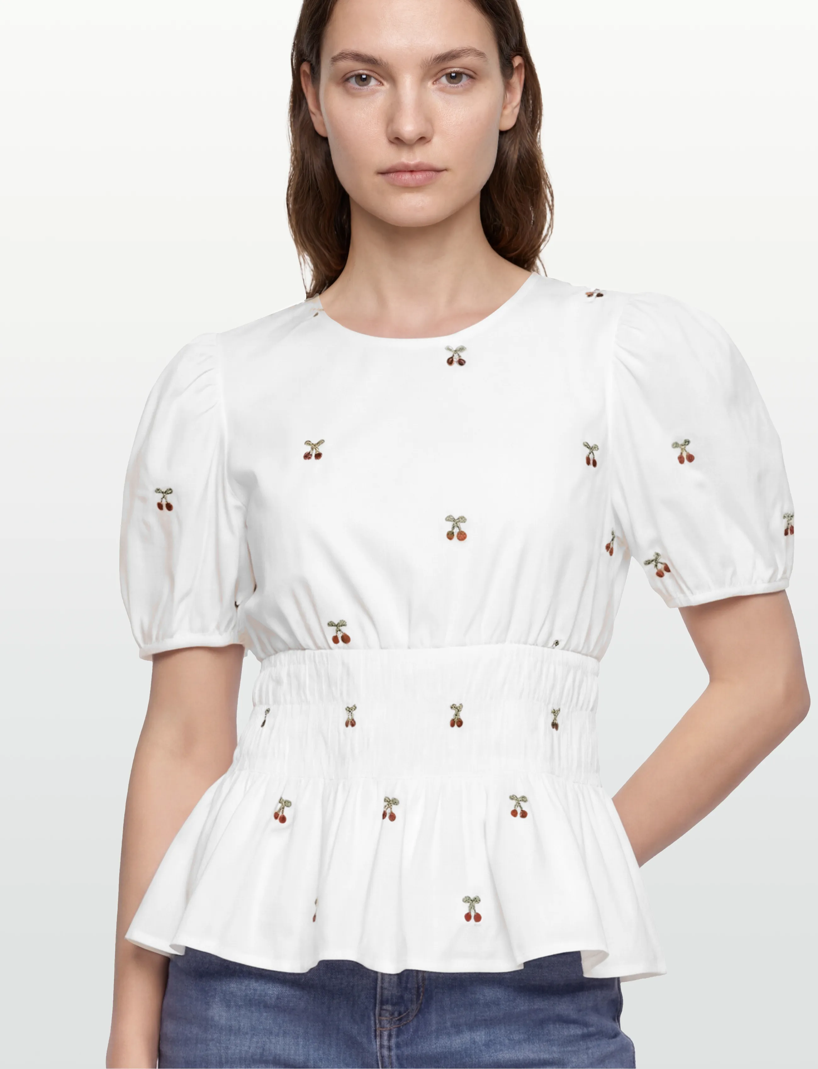 A-View - Leonore blouse - kurzämlige blusen - white - 3