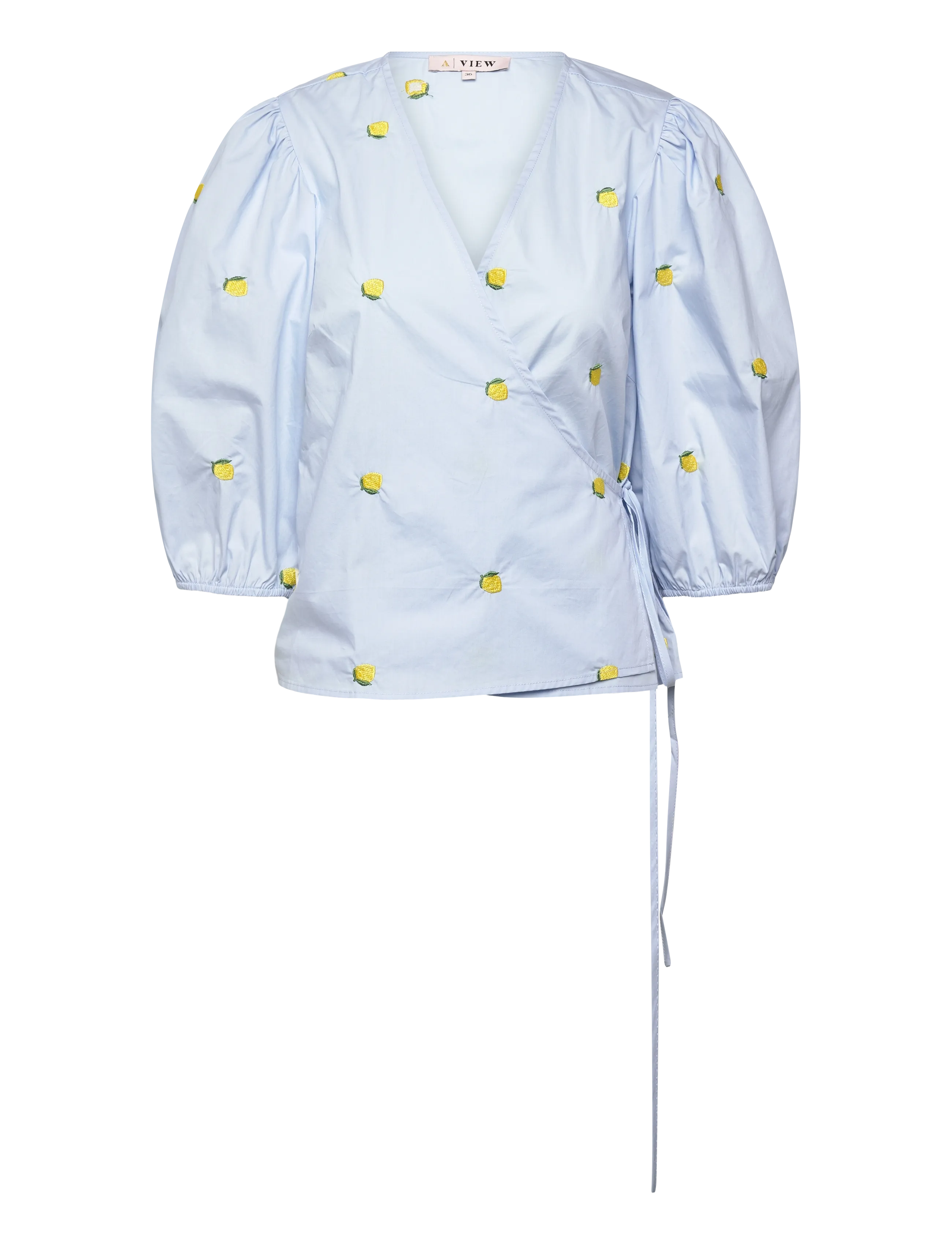 A-View Rebekka fruit blouse - A-View - LIGHT BLUE/YELLOW / blue