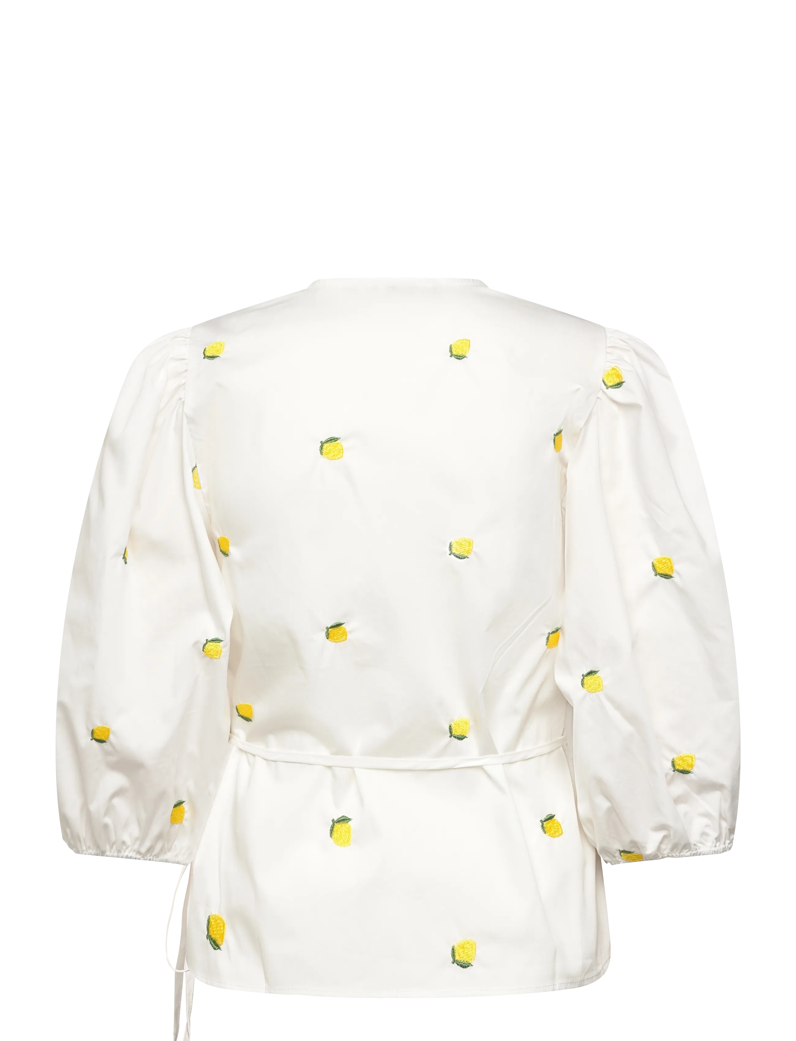 A-View - Rebekka fruit blouse - langærmede bluser - white/yellow - 2