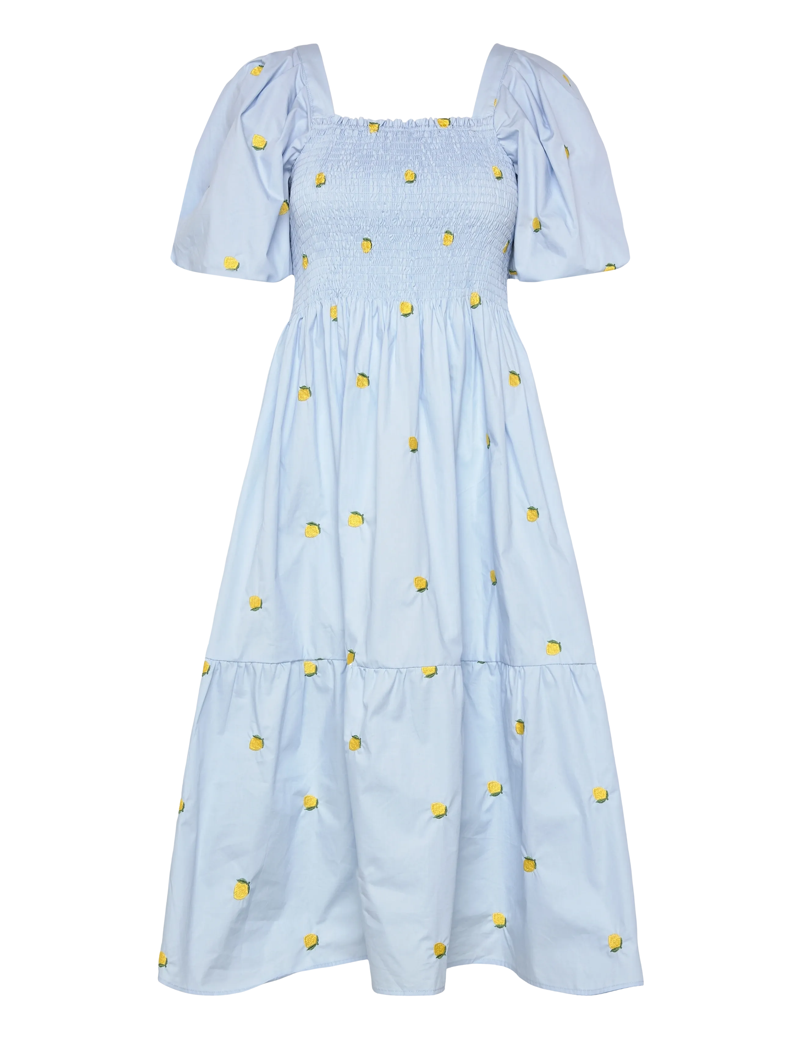 A-View Cheri fruit dress - A-View - 128 LIGHT BLUE/YELLOW / blue
