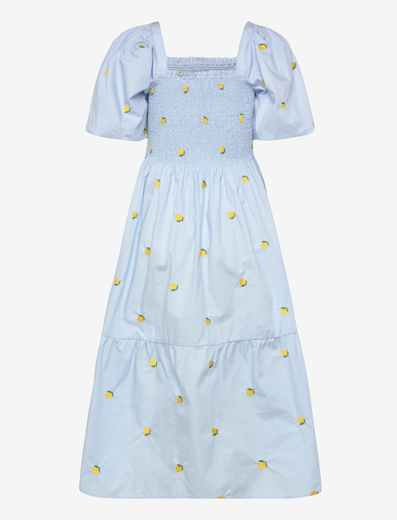 A-View - Cheri fruit dress - sommerkleider - 128 light blue/yellow - 1