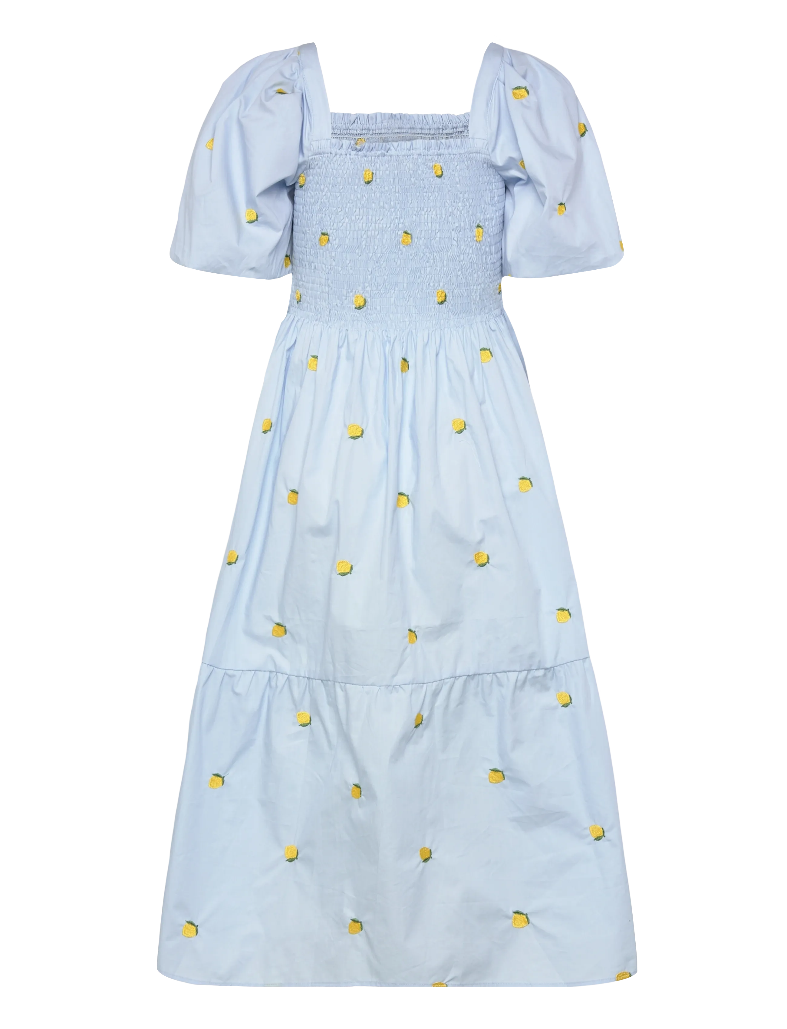 A-View - Cheri fruit dress - summer dresses - 128 light blue/yellow - 2